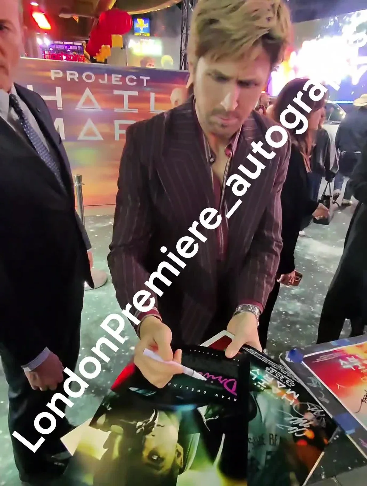 Ryan Gosling Signed 15x10 Drive Poster Print Exact Video Proof, image 2