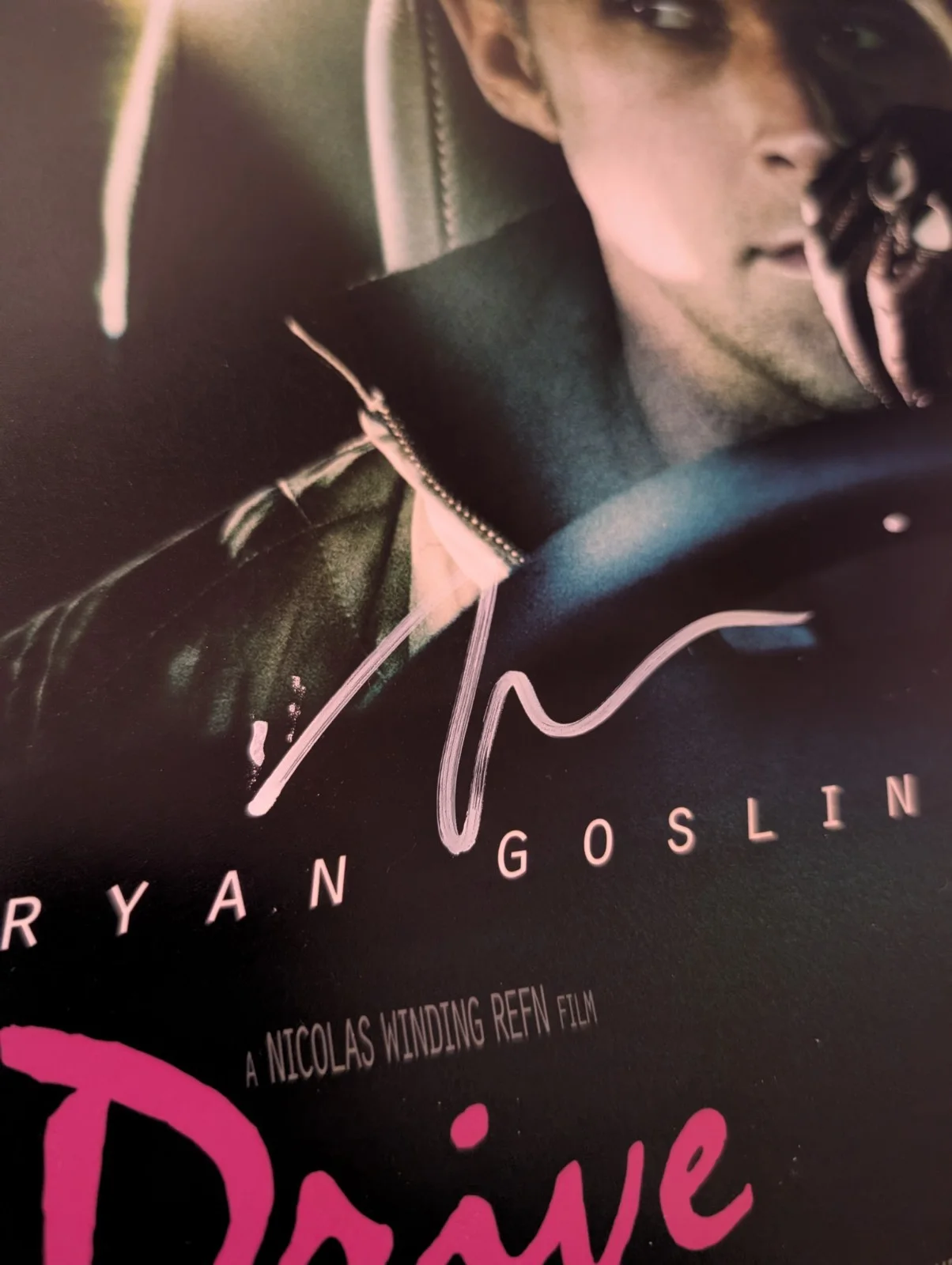 Ryan Gosling Signed 15x10 Drive Poster Print Exact Video Proof, image 3