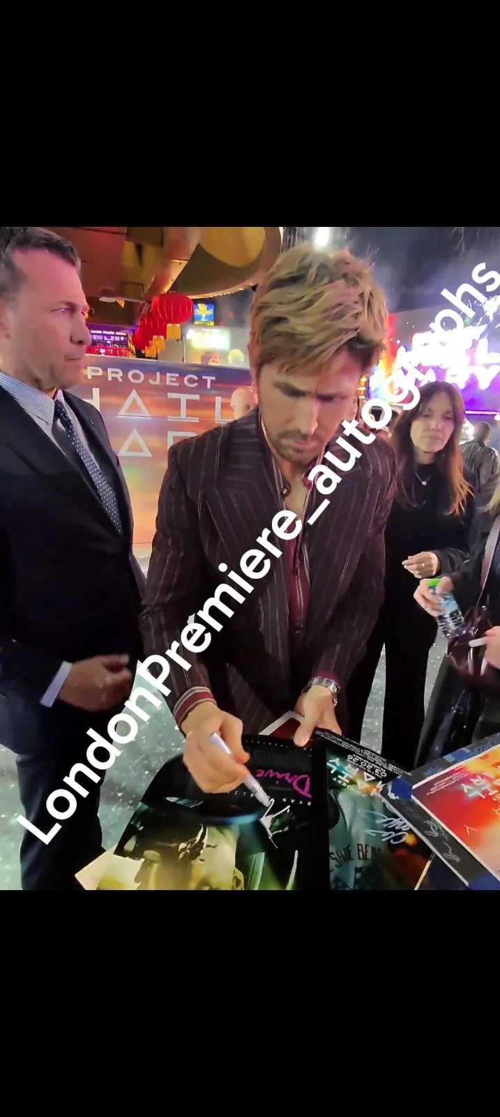 Ryan Gosling Signed 15x10 Drive Poster Print Exact Video Proof, image 5