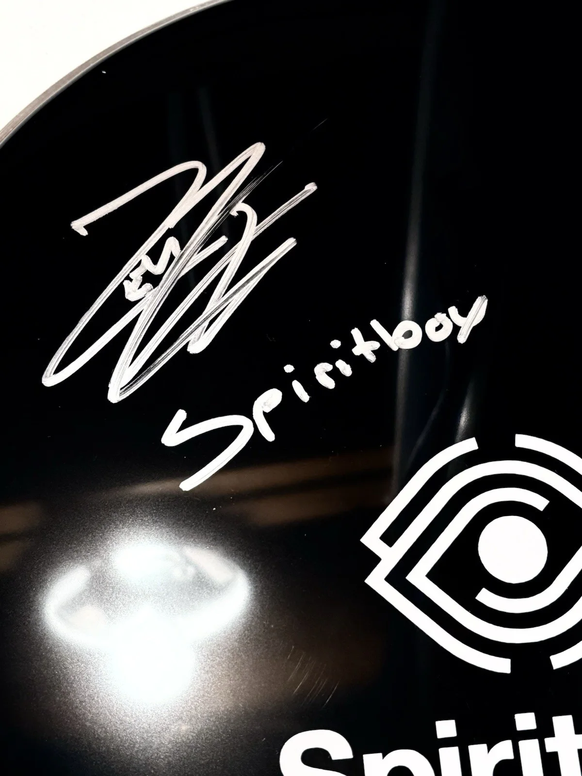 SPIRITBOX Zev Rose SIGNED 12” Drumhead JSA COA, image 2