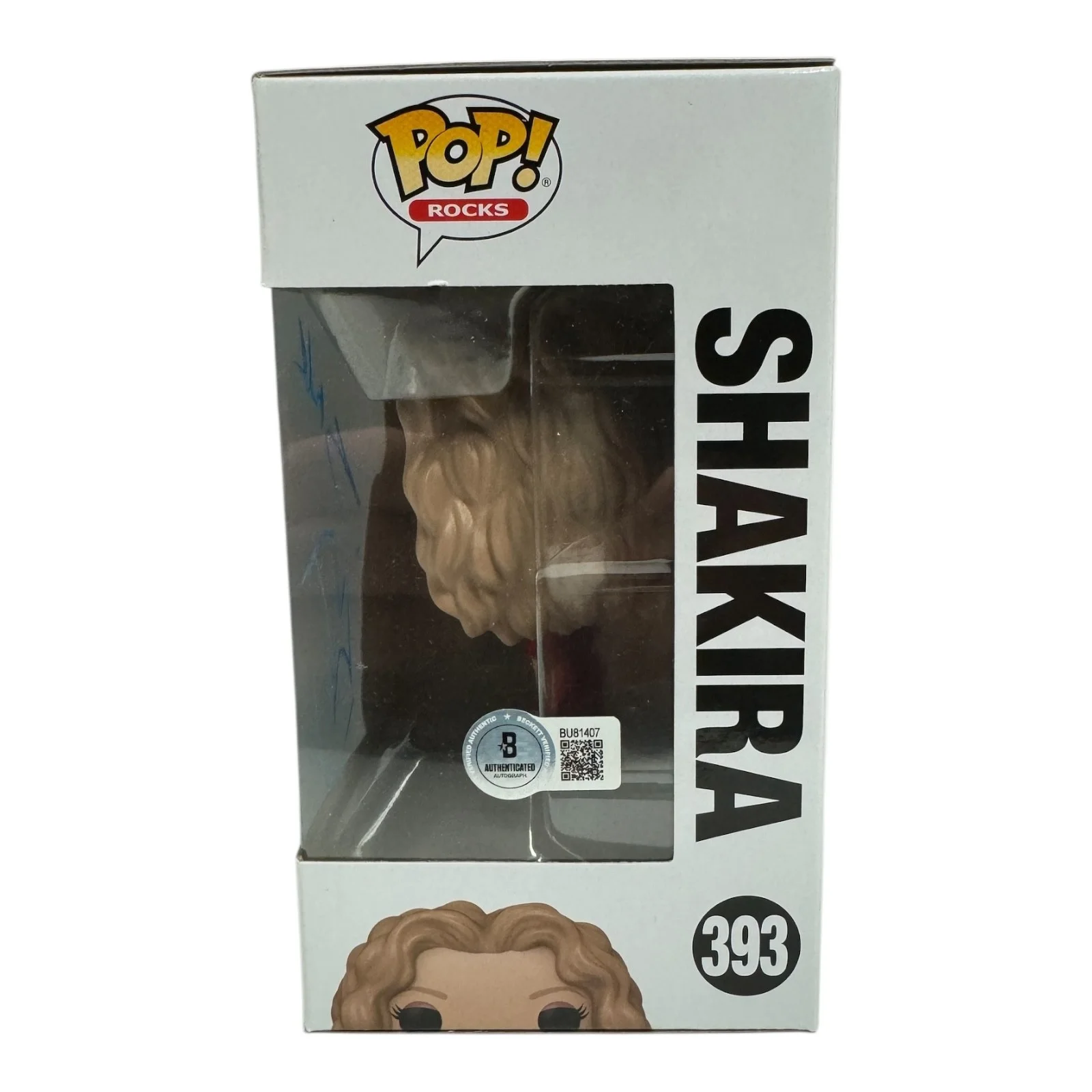 SHAKIRA SIGNED AUTOGRAPH FUNKO POP 393 BECKETT BAS, image 2