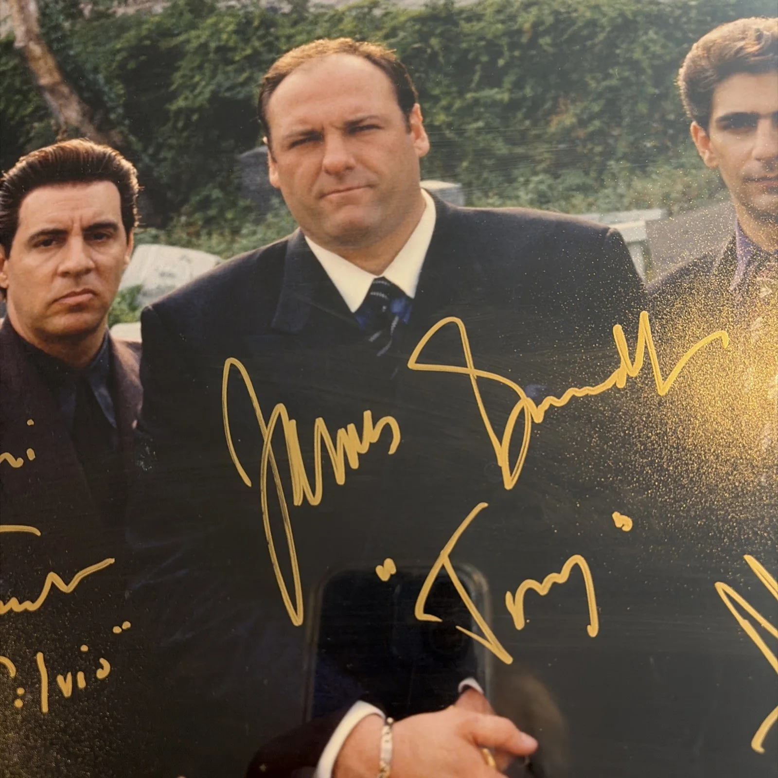 James Gandolfini — The Sopranos Cast Signed & Framed With Inscriptions 16x20 Photograph - Steiner, изображение 2