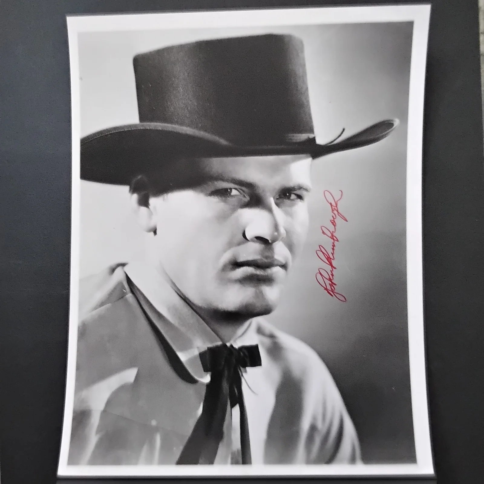 John Kimbrough SIGNED 8x10 Photo 40s Movie Actor Football Player Sundown Jim, изображение 2