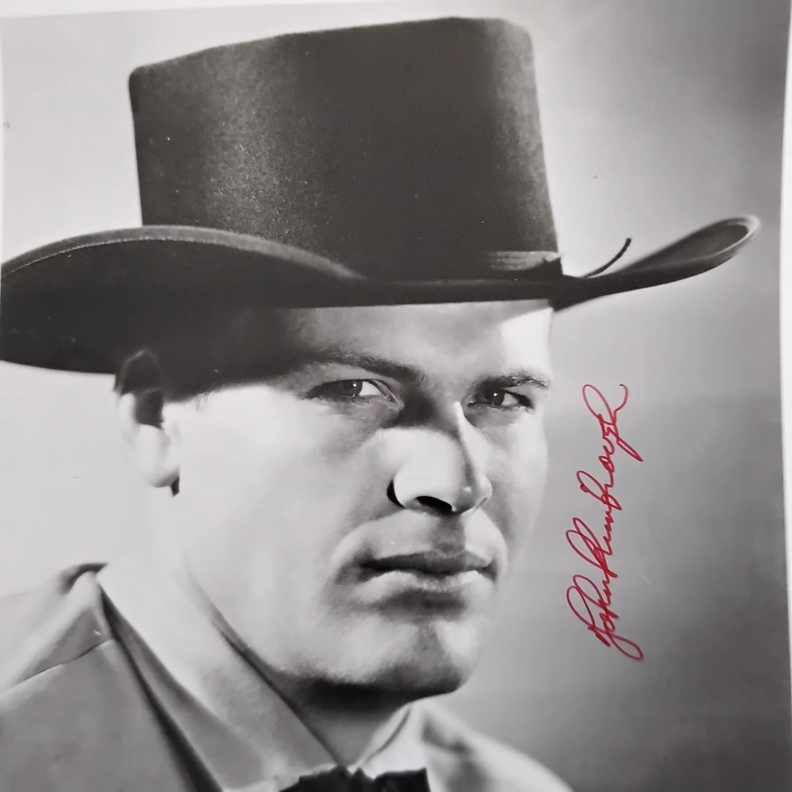 John Kimbrough SIGNED 8x10 Photo 40s Movie Actor Football Player Sundown Jim, изображение 3