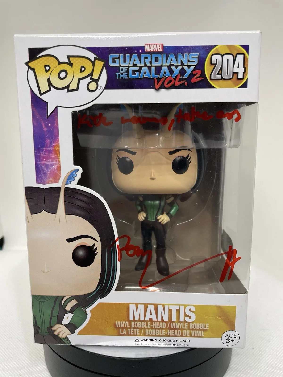 Pom Klementieff — Funko Pop Mantis Signed & Inscribed By Pom Klementieff - SWAU Certified