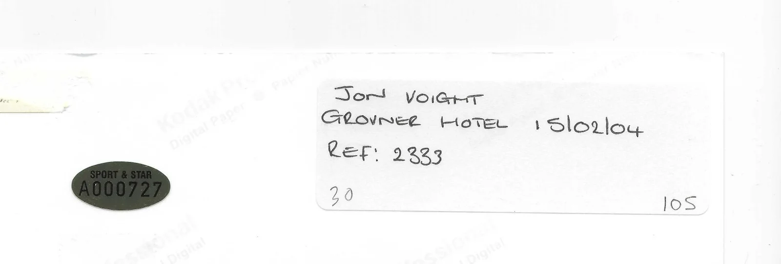 Jon Voight — MIDNIGHT COWBOY ... JON VOIGHT Signed 8x10 with COA, image 5