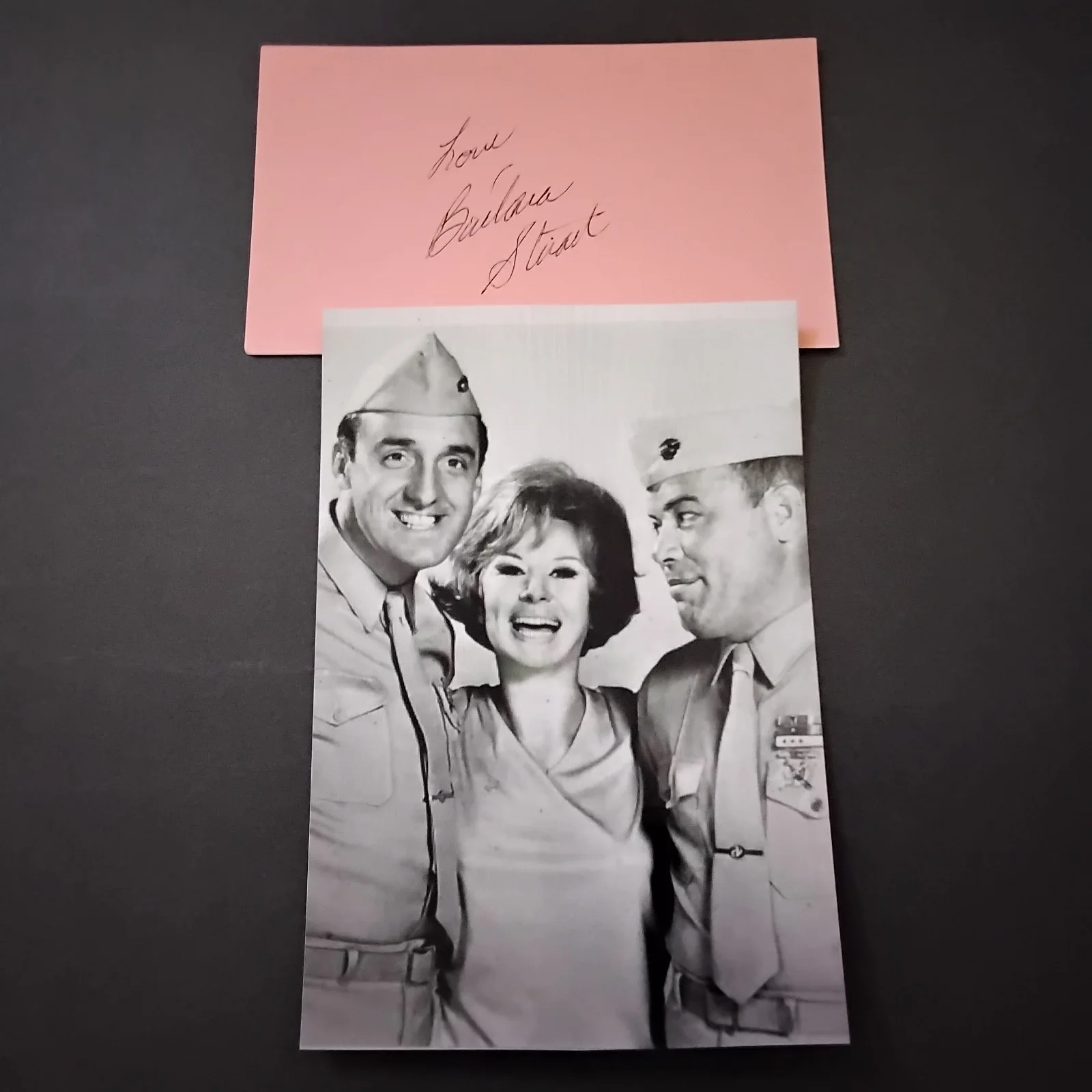 Barbara Stuart SIGNED Card Photo 60s TV Movie Actress Gomer Pyle Hellfighters, изображение 2