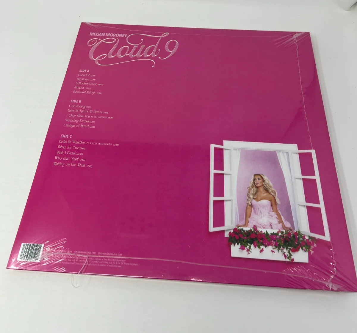 Megan Moroney Cloud 9: Megan's Signature Pink Signed Vinyl LP Record Auto, изображение 4
