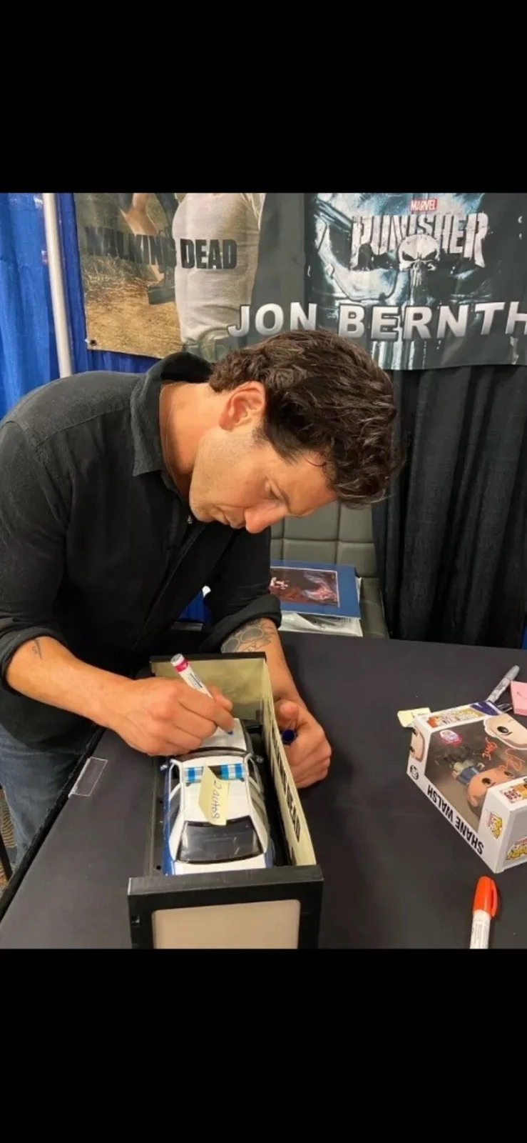 Jon Bernthal Autographed Shane Walsh Funko Pop Walking Dead Signed JSA Coa, image 4