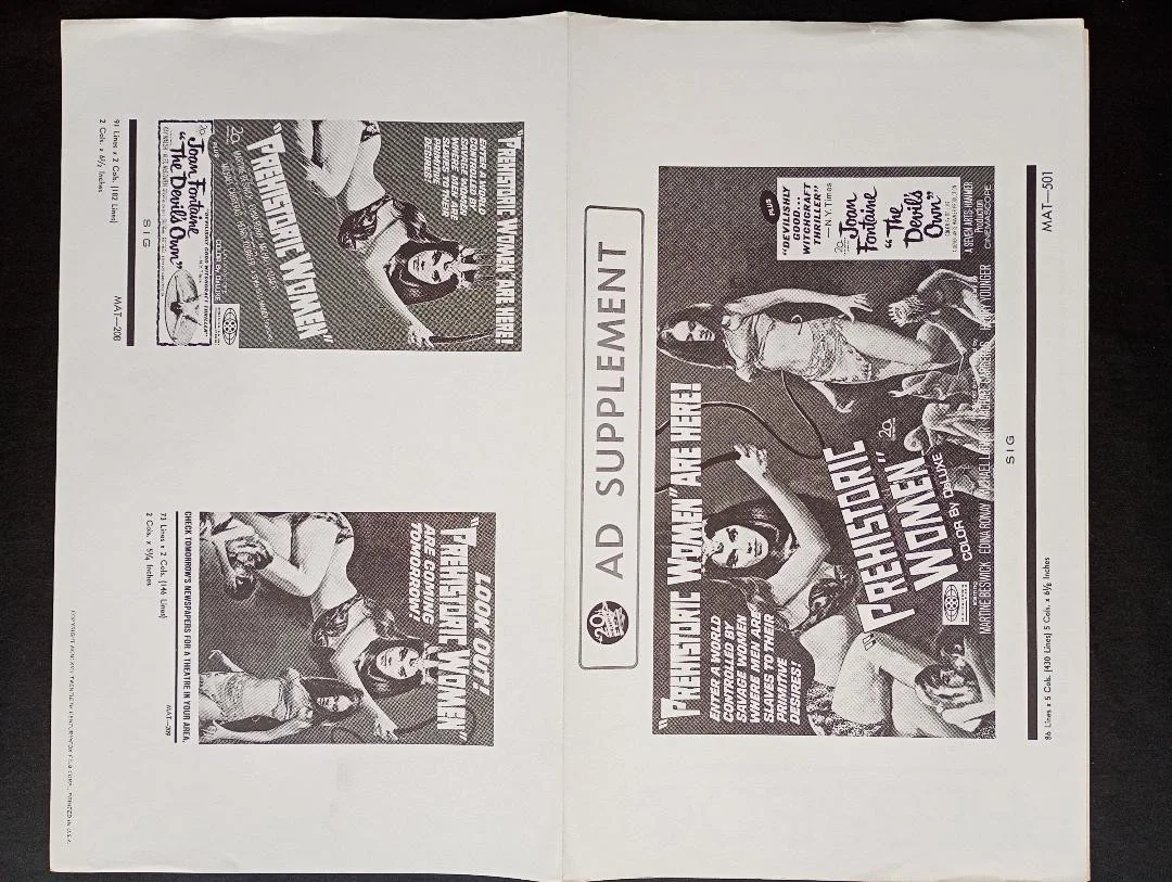 PREHISTORIC WOMEN pressbook, image 3