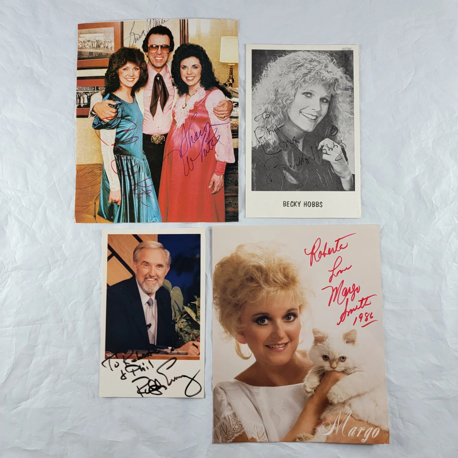 Country Music Singer Autograph Lot Frizzell Oak Ridge Shoppe Atlanta Gill Vtg, изображение 3