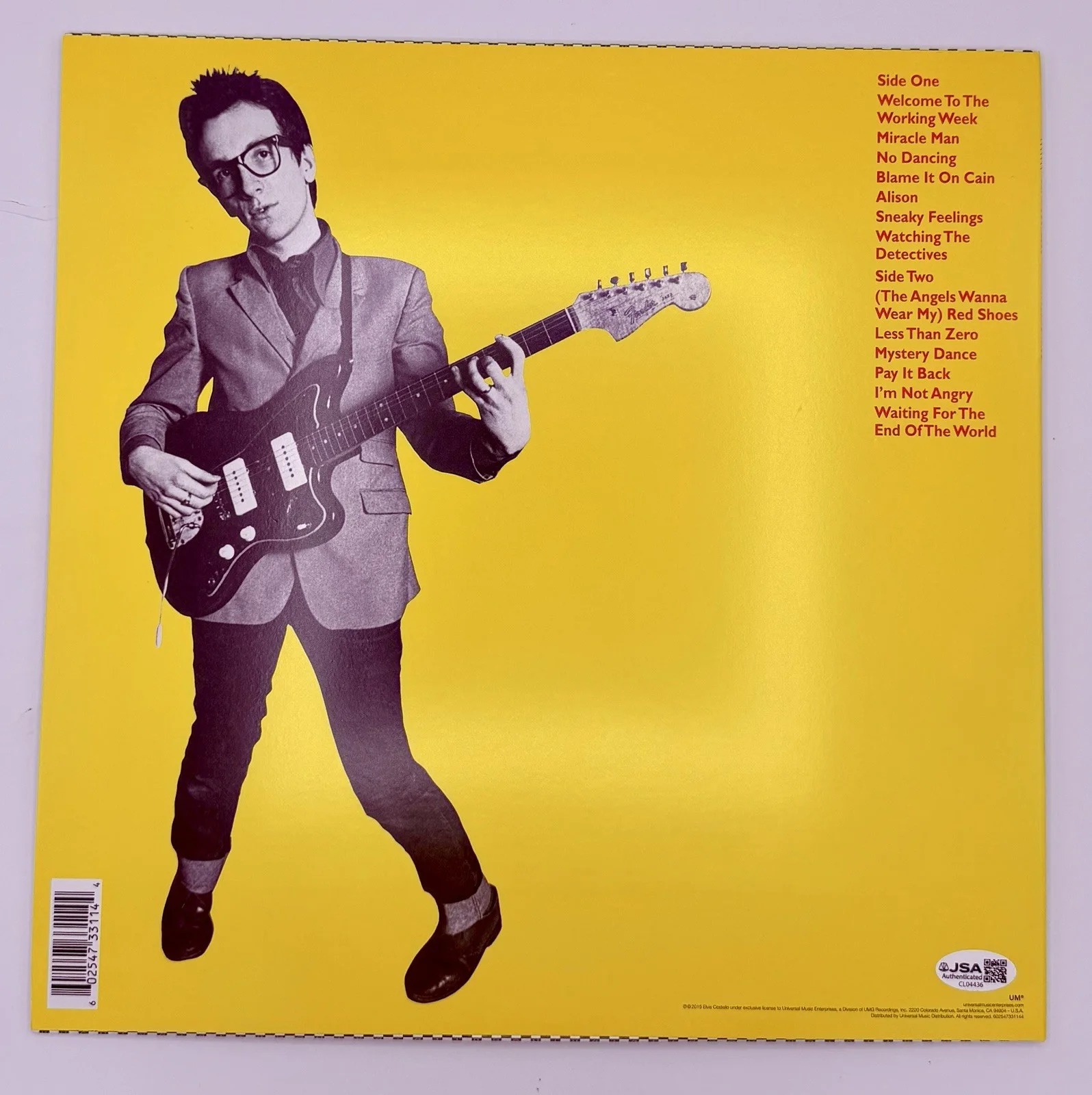 Elvis Costello Signed My Aim Is True Vinyl LP Record Album JSA COA Autographed, image 2