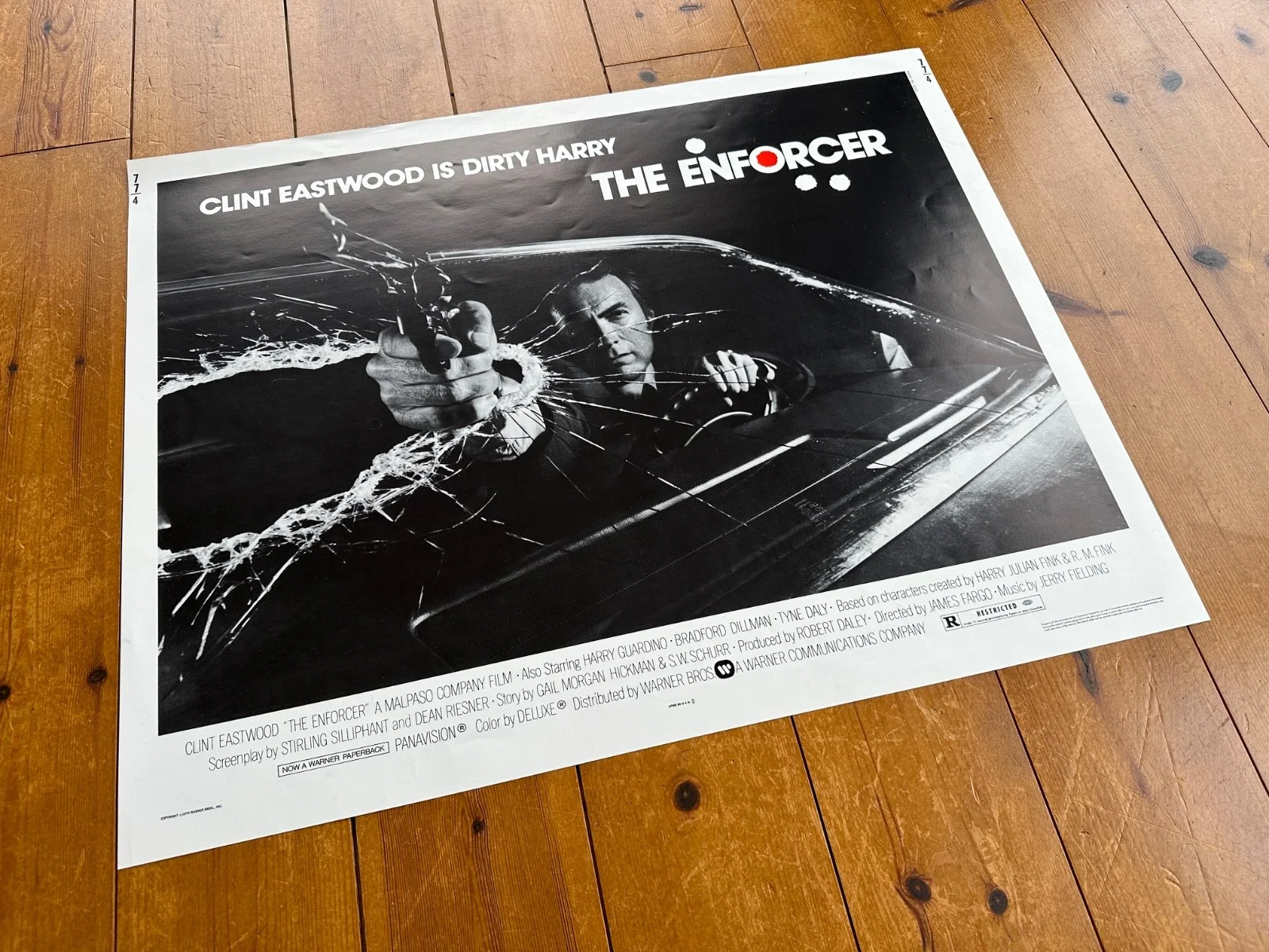 CLINT EASTWOOD - THE ENFORCER - ORIGINAL MOVIE POSTER - USA HALF SHEET - 1976, изображение 2