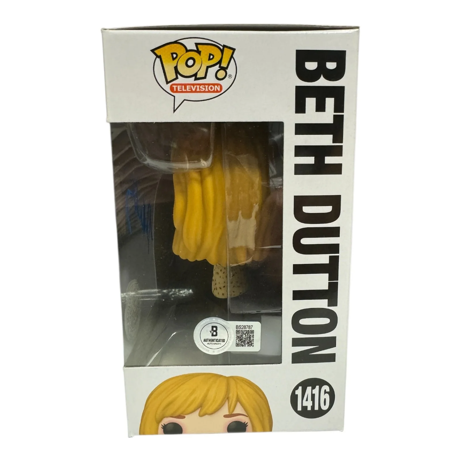 KELLY REILLY — KELLY REILLY SIGNED AUTOGRAPH YELLOWSTONE FUNKO POP 1416 BECKETT BAS BETH DUTTON, image 2