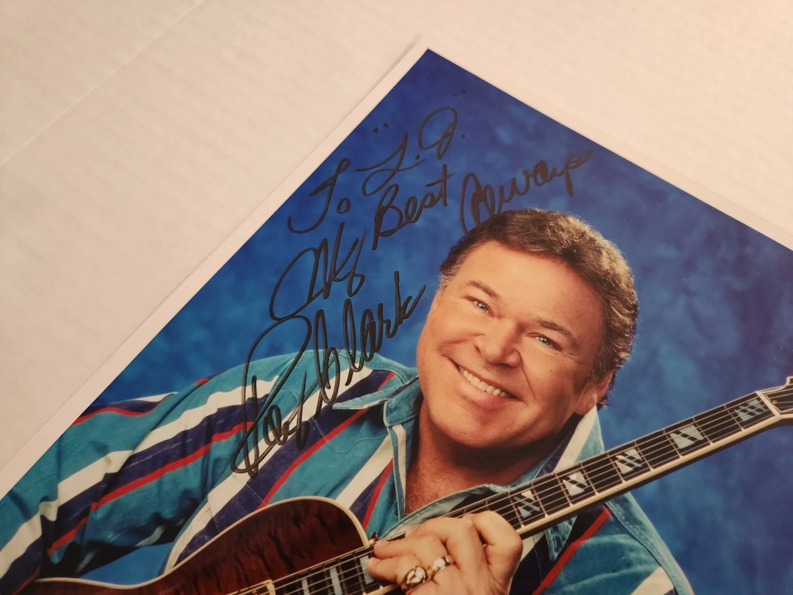 Roy Clark Hand Signed Photo 8X10 Country Music Singer HEE HAW 1991 Ticket Stub, изображение 4