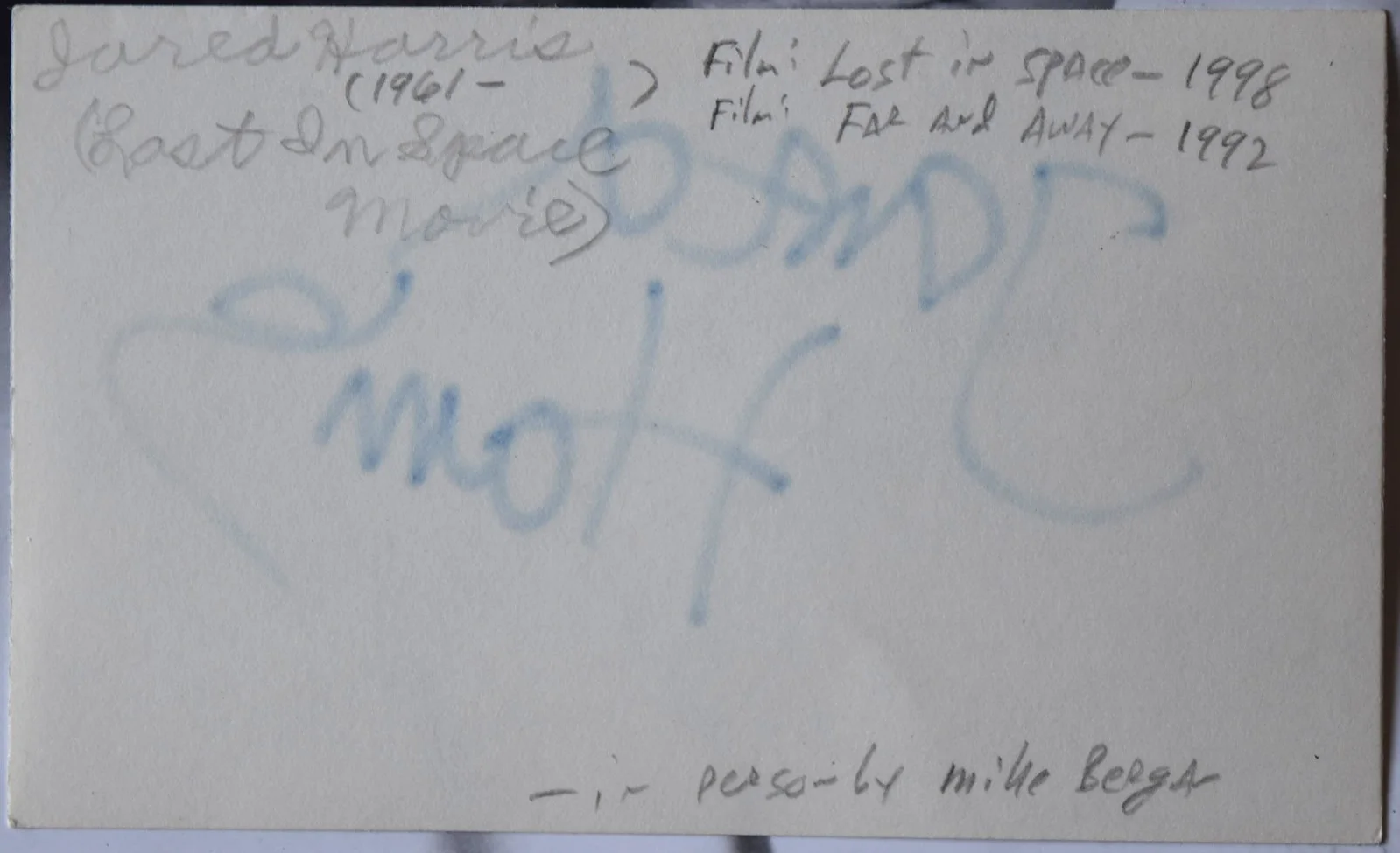 Jared Harris Hand Signed Card, изображение 3