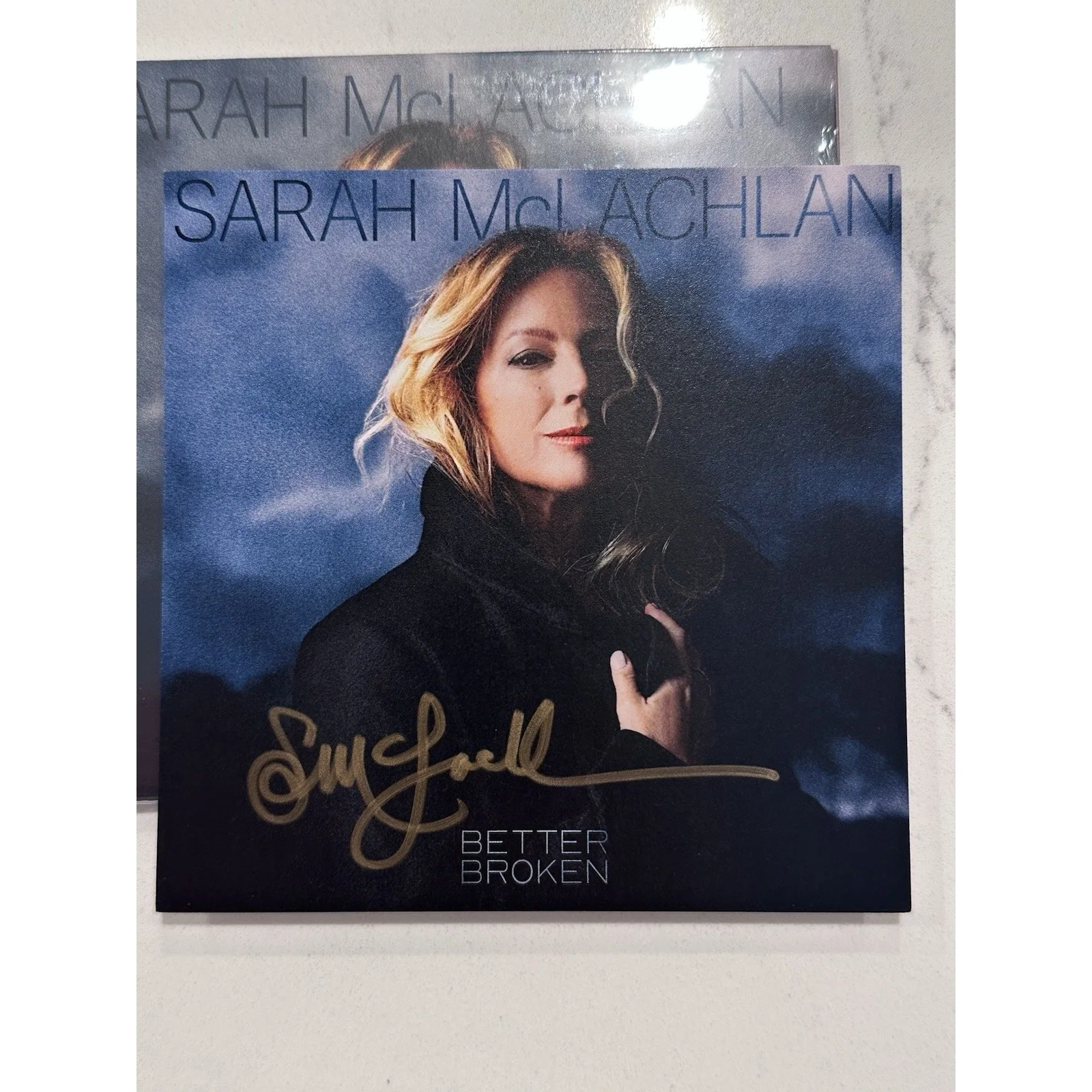 Sarah McLachlan SIGNED AUTOGRAPHED Art card Better Broken + FACTORY SEALED CD #2, image 2