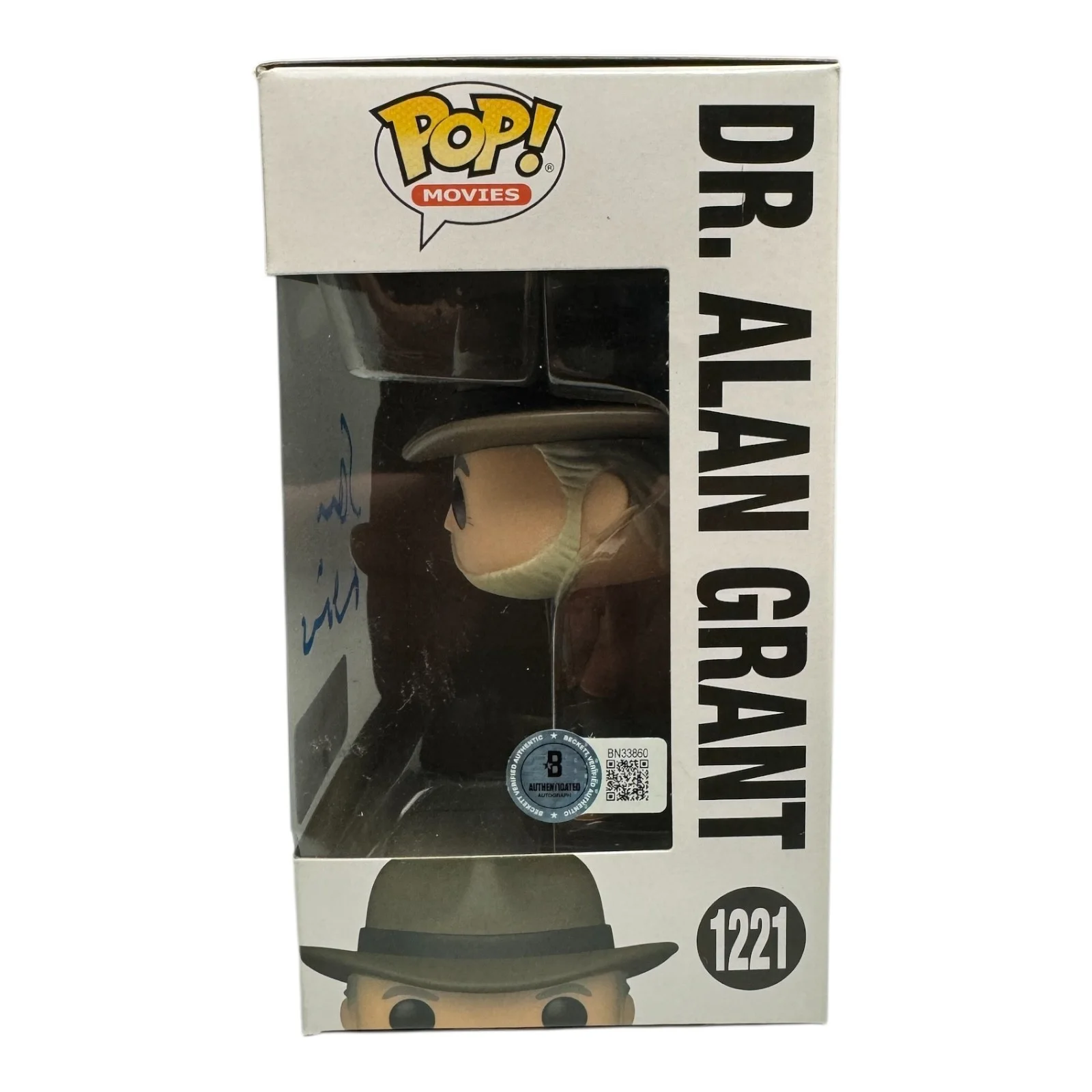 SAM NEILL — SAM NEILL SIGNED AUTOGRAPH FUNKO POP 1221 JURASSIC WORLD BECKETT DR ALAN GRANT, image 2