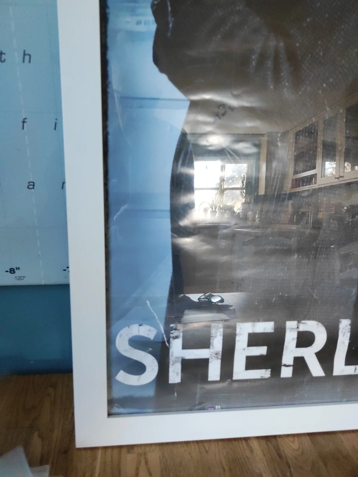 Sherlock Holmes+ Dr. Watson Poster + Frame 98x67cm Benedict Cumberbatch VG+ Con, image 5