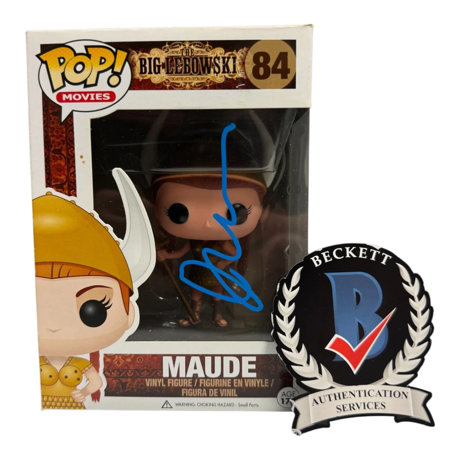JULIANNE MOORE — JULIANNE MOORE SIGNED AUTOGRAPH FUNKO POP 84 THE BIG LEBOWSKI BECKETT BAS