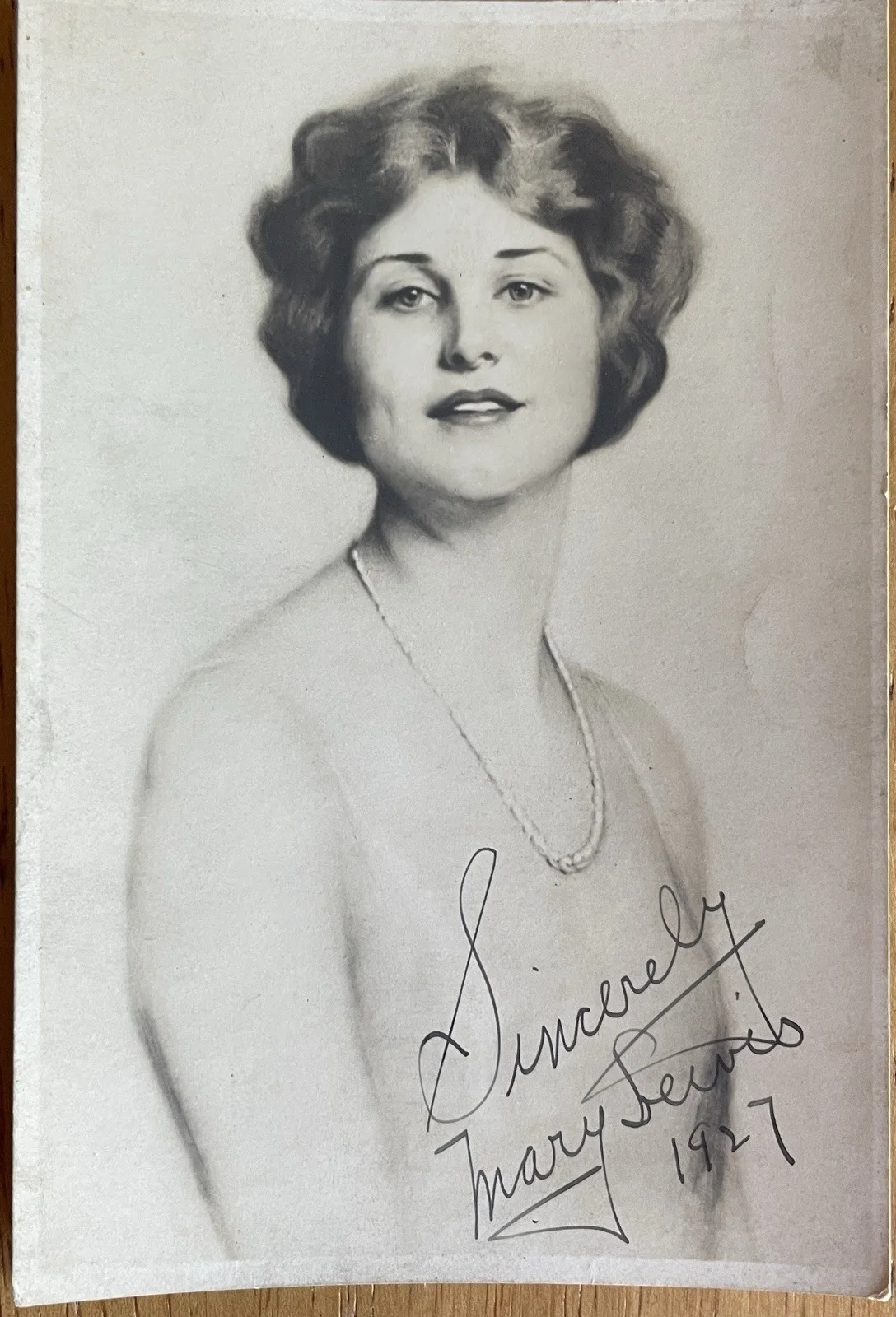 Opera Soprano Mary Lewis Autograph Photo (Scarce), image 3