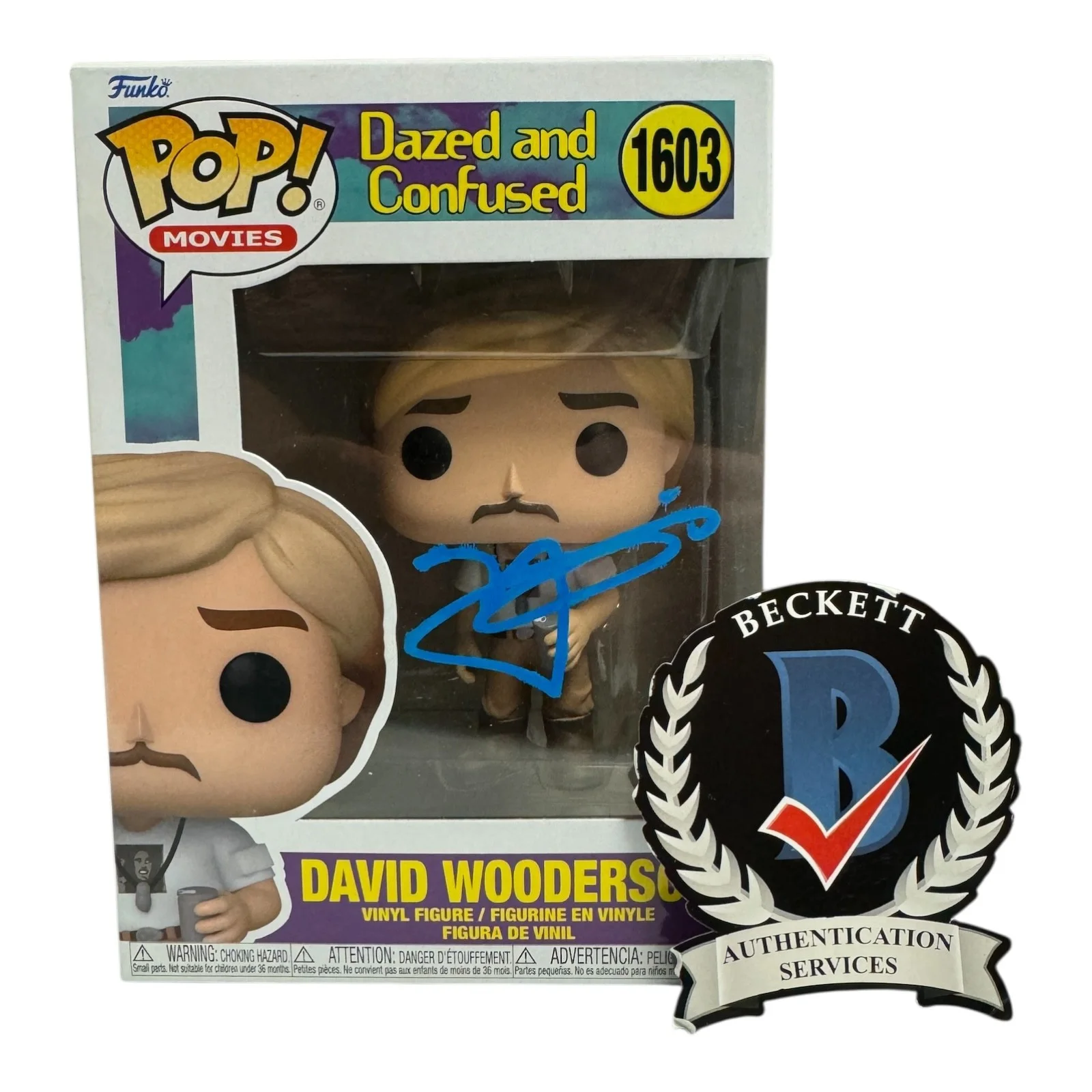 MATTHEW MCCONAUGHEY — MATTHEW MCCONAUGHEY SIGNED AUTOGRAPH FUNKO POP 1603 DAZED AND CONFUSED BECKETT