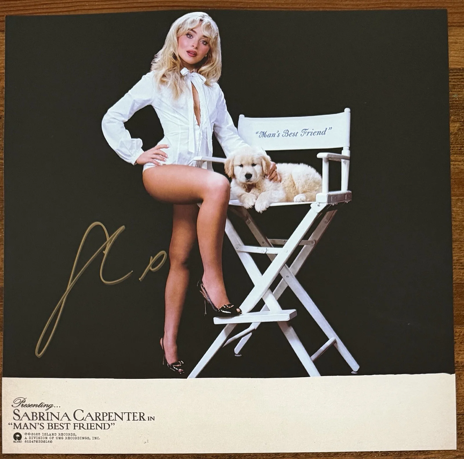 SIGNED Sabrina Carpenter Man’s Best Friend Picture & Alternate Vinyl PSA DNA COA, изображение 5