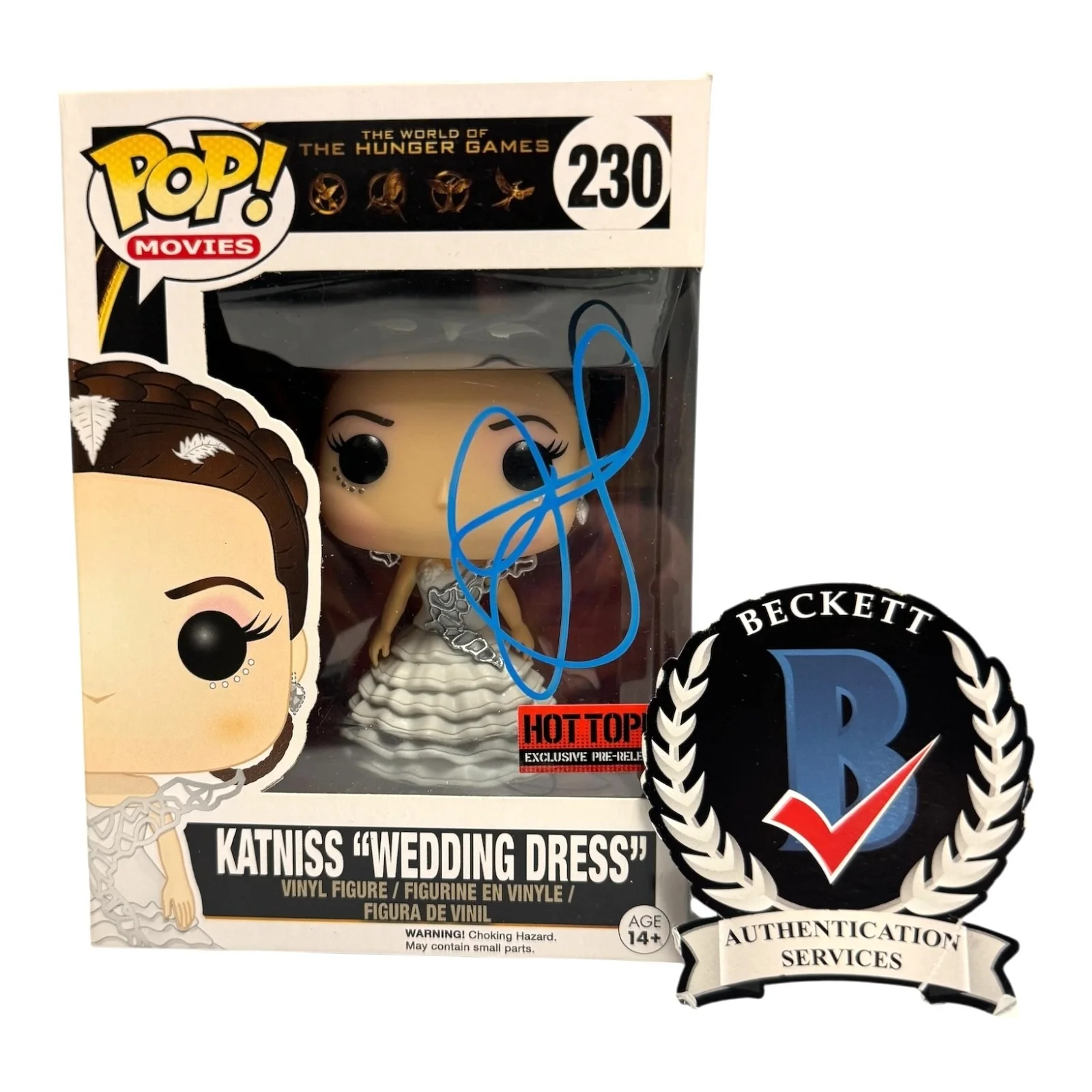 Jennifer Lawrence — Jennifer Lawrence Signed Autograph The Hunger Games Funko Pop 230 Beckett BAS