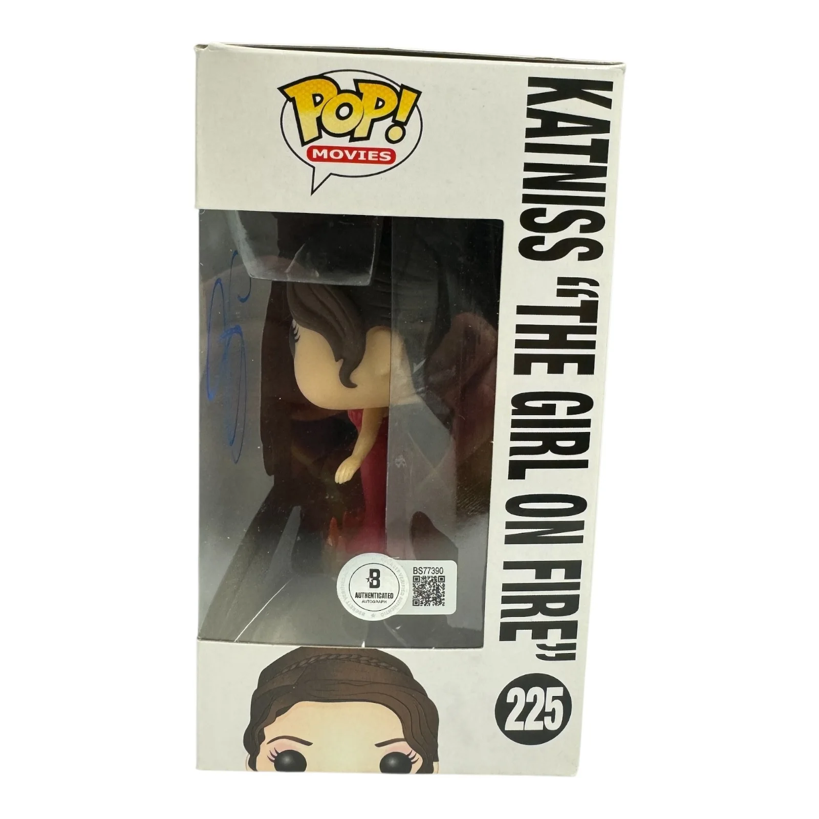Jennifer Lawrence — Jennifer Lawrence Signed Autograph The Hunger Games Funko Pop 225 Beckett BAS, изображение 2