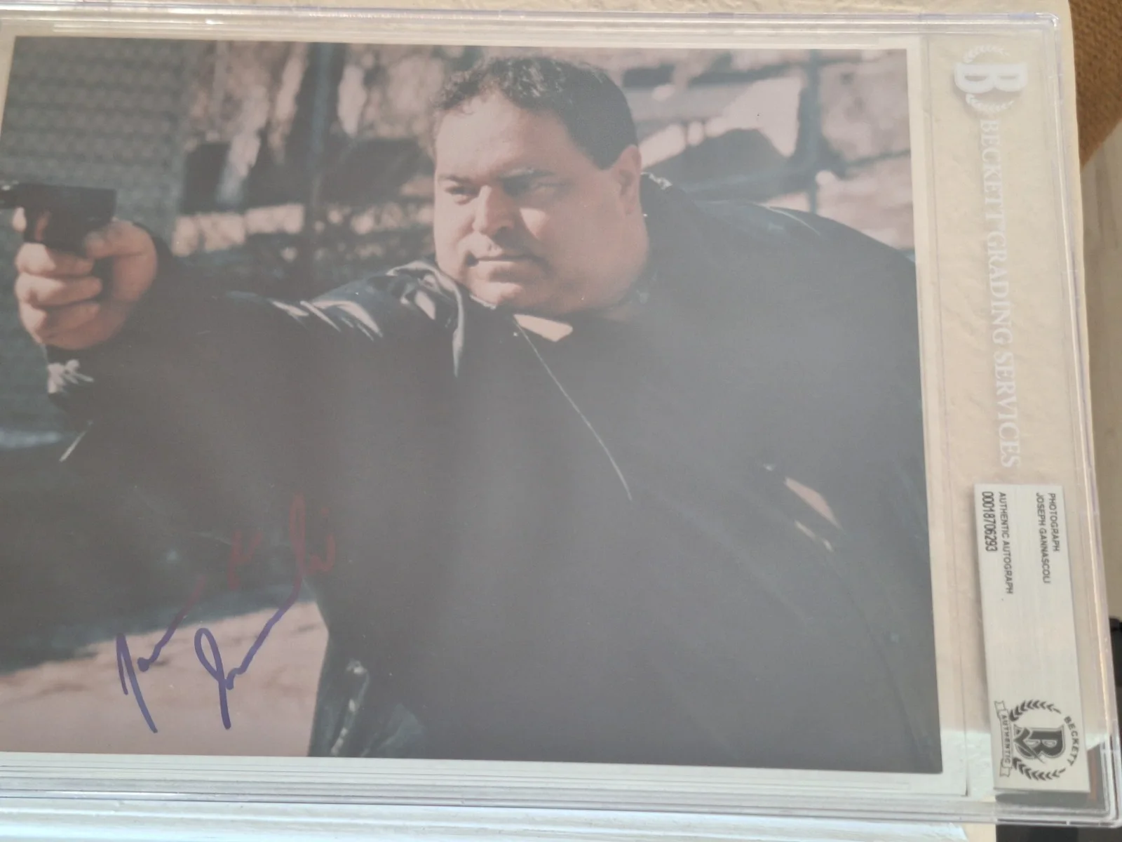 Joe Gannascoli — Joseph Joe Gannascoli IP Signed 8x10 Photo Autographed Vito Sopranos BECKETT 293, изображение 2
