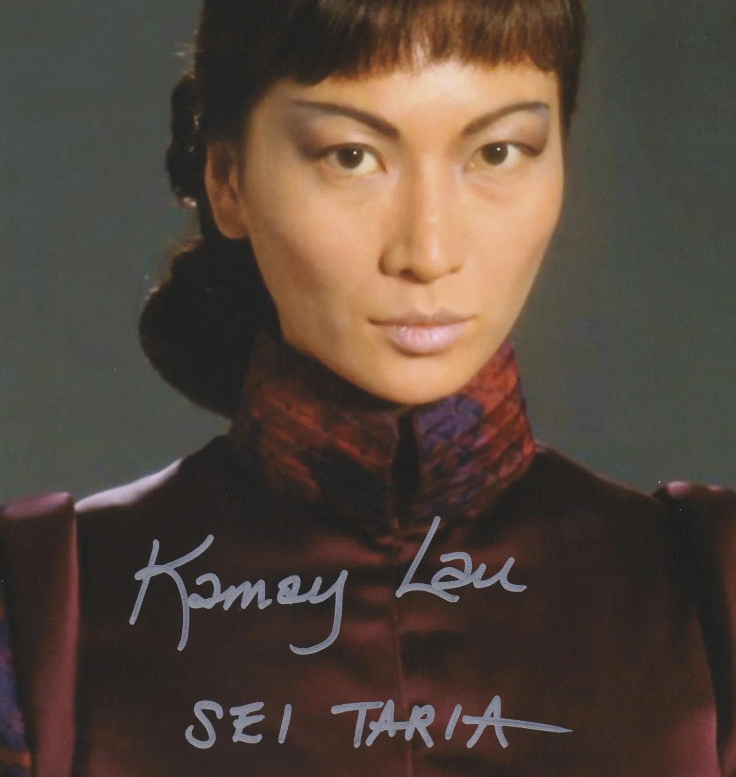 KAMAY LAU signed STAR WARS PHANTOM MENACE 8x10 uacc rd coa FANTASTIC CLOSEUP, image 2