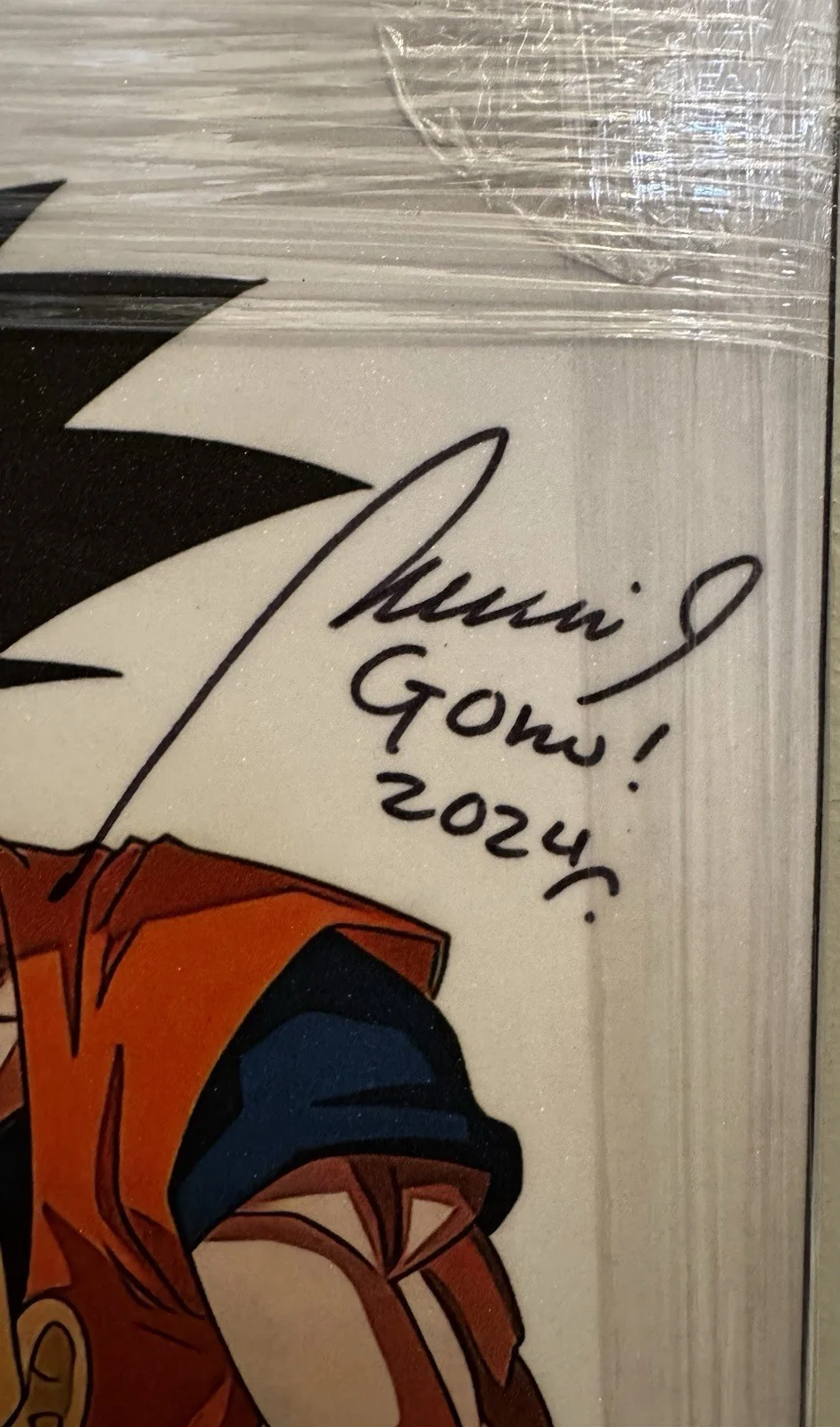 mario Castaneda — Mario Castaneda Autographed Goku With Grandpa Gohan, image 2