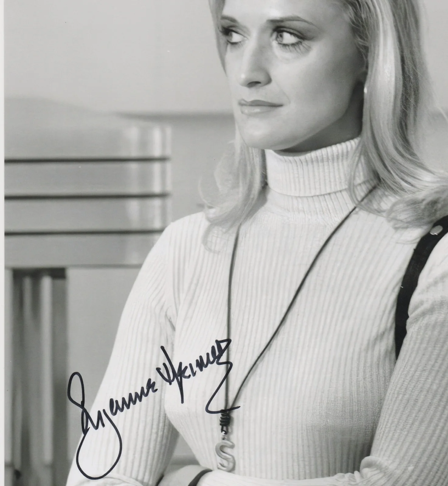SUZANNE HEIMER signed SPACE 1999 closeup 8x10 uacc rd coa BARBARA BAIN STAND-IN, изображение 2