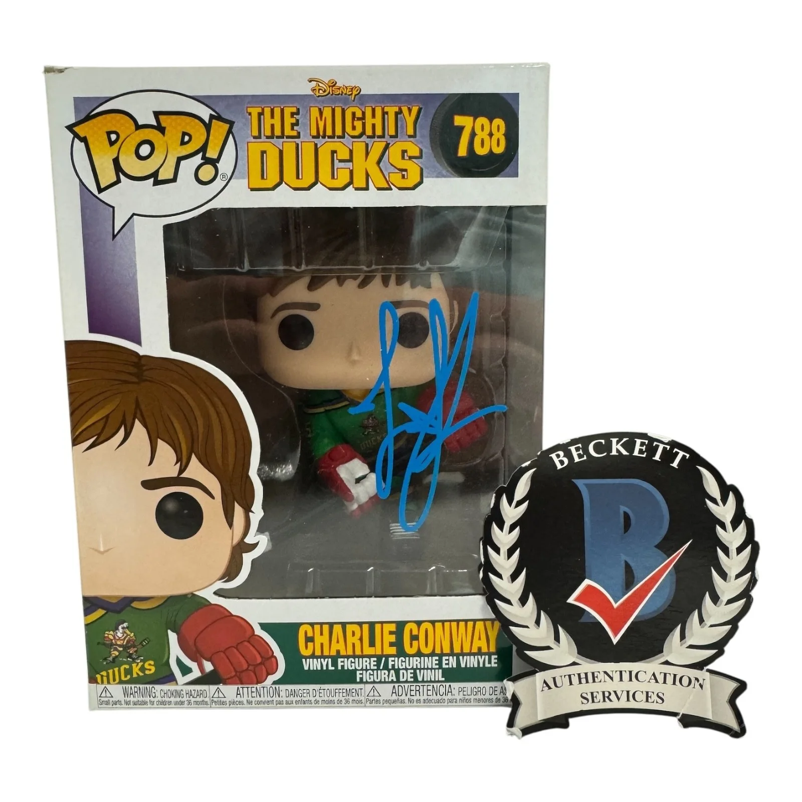 Joshua Jackson — Joshua Jackson Signed Autograph The Mighty Ducks Funko Pop 788 Beckett BAS