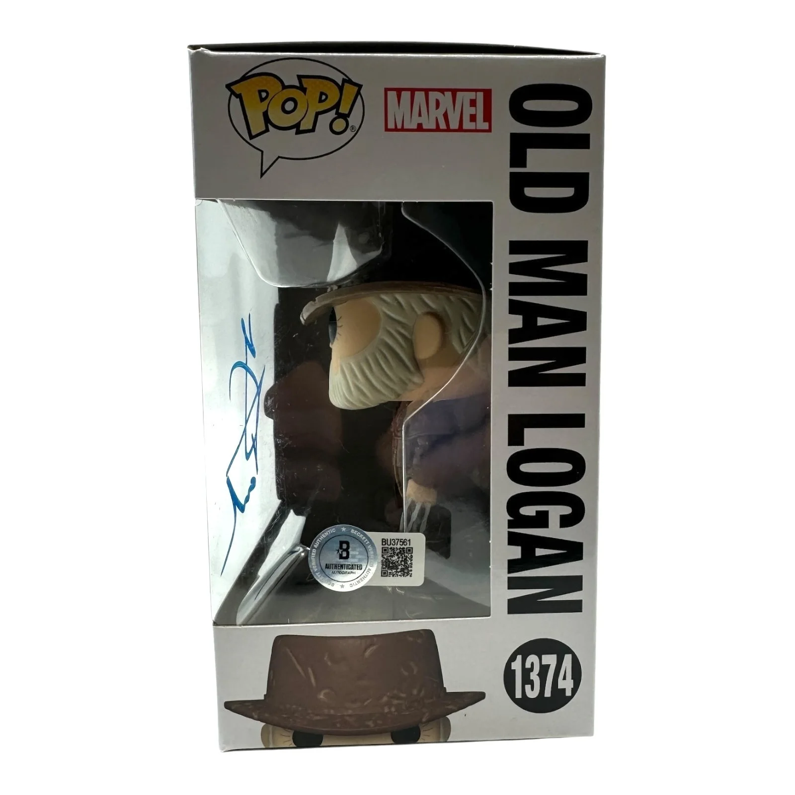 HUGH JACKMAN — HUGH JACKMAN SIGNED AUTOGRAPH FUNKO POP 1374 LOGAN BECKETT BAS MARVEL WOLVERINE, image 2