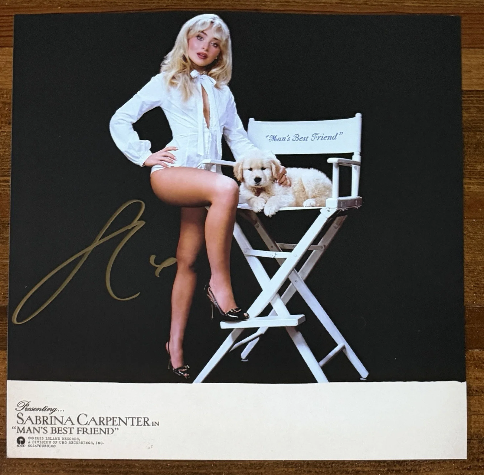 SIGNED Sabrina Carpenter Man’s Best Friend Photo & Vinyl PSA DNA COA Autographed, изображение 4