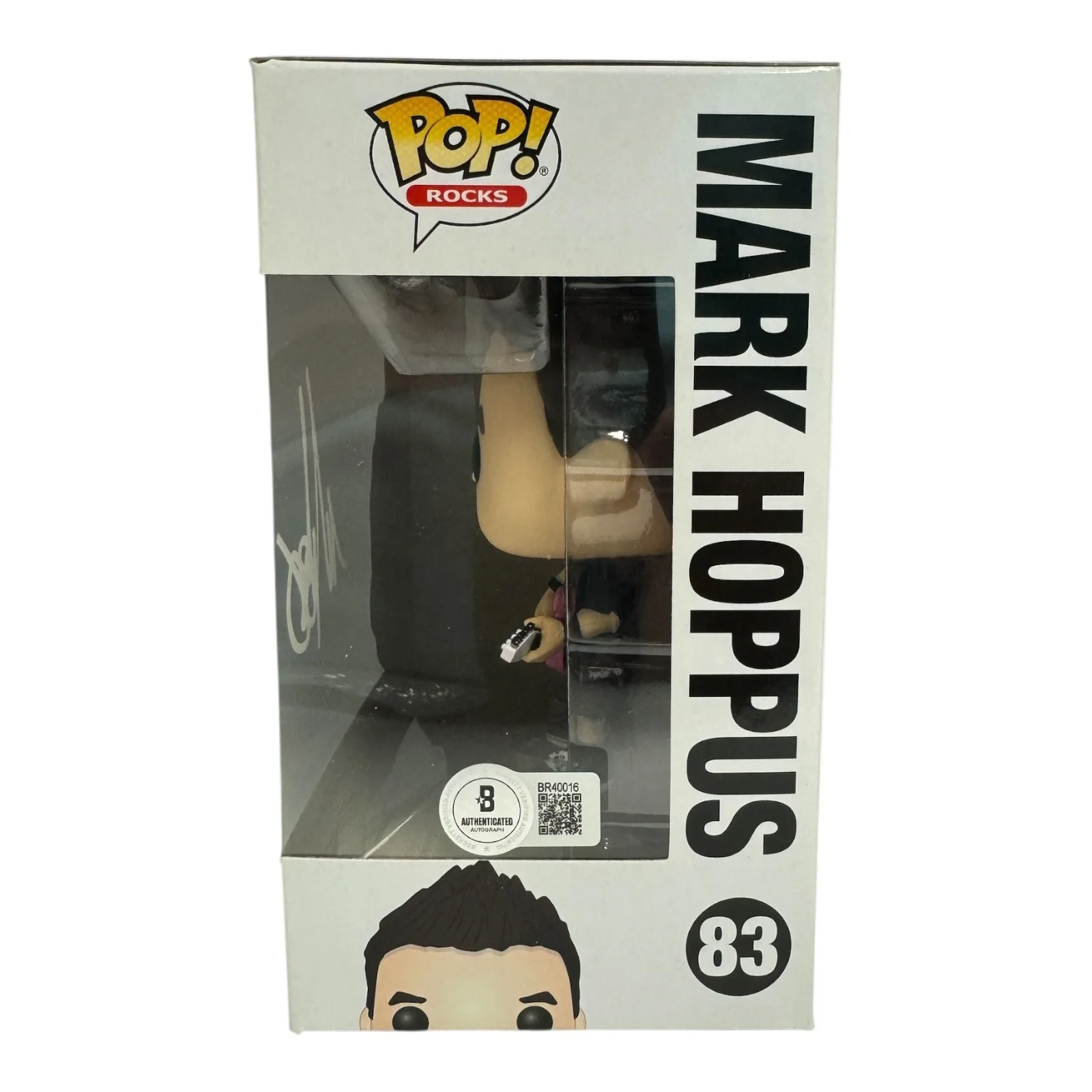 MARK HOPPUS SIGNED AUTOGRAPH FUNKO POP 83 BLINK 182 BECKETT BAS, image 2