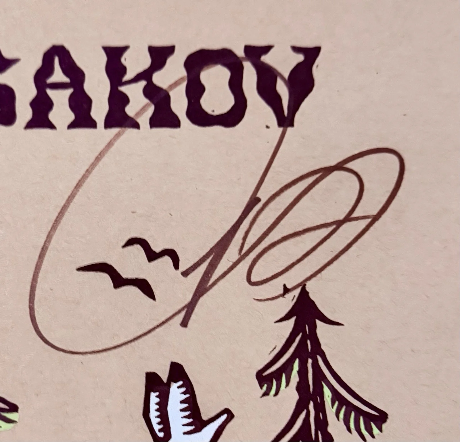 Gregory Alan Isakov Signed Winter Tour 2026 Poster Autographed JSA COA, image 2