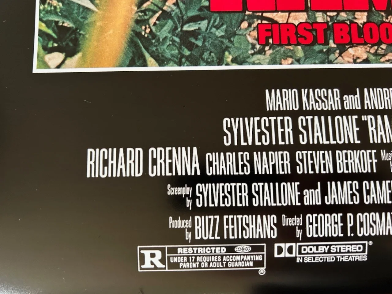 A2 Poster Rambo First Blood Part 2 Sylvester Stallone size 420mm x 594mm, изображение 5