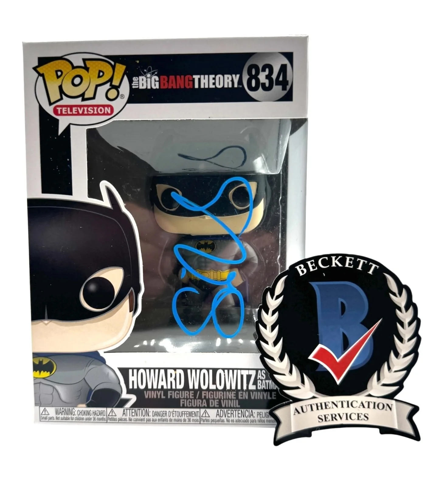 Simon Helberg — Simon Helberg Signed Autograph The Big Bang Theory Funko Pop 834 Beckett Howard