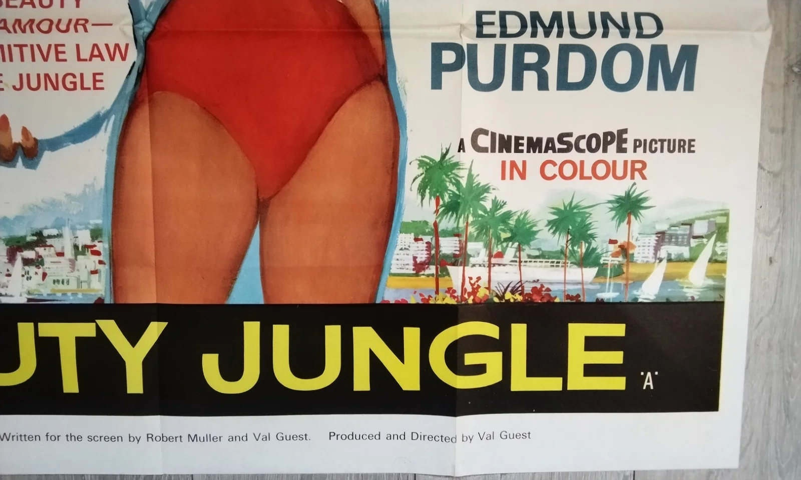 THE BEAUTY JUNGLE, QUAD POSTER. 1964. JANETTE SCOTT,, IAN HENDRY. VAL GUEST., изображение 4