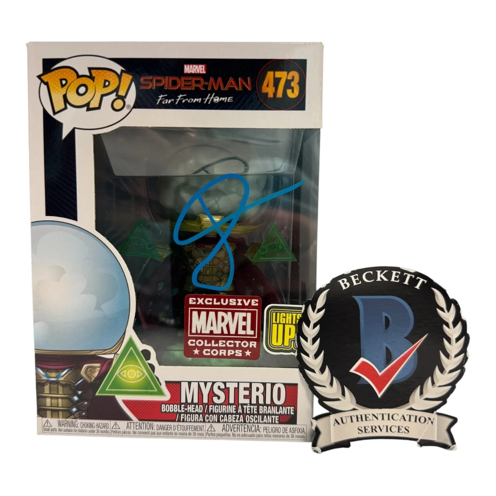 Jake Gyllenhaal — Jake Gyllenhaal Signed Autograph Spider-Man Far From Home Funko Pop 473 Beckett
