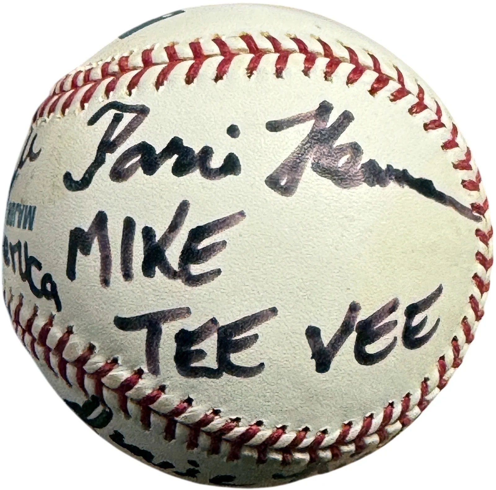 Peter Ostrum, Denise Nickerson, Michael Böllner, Paris Themmen — Willy Wonka Kids signed Cast 5 sigs MLB Baseball- Beckett Rev-Ostrum/Nickerson, изображение 5
