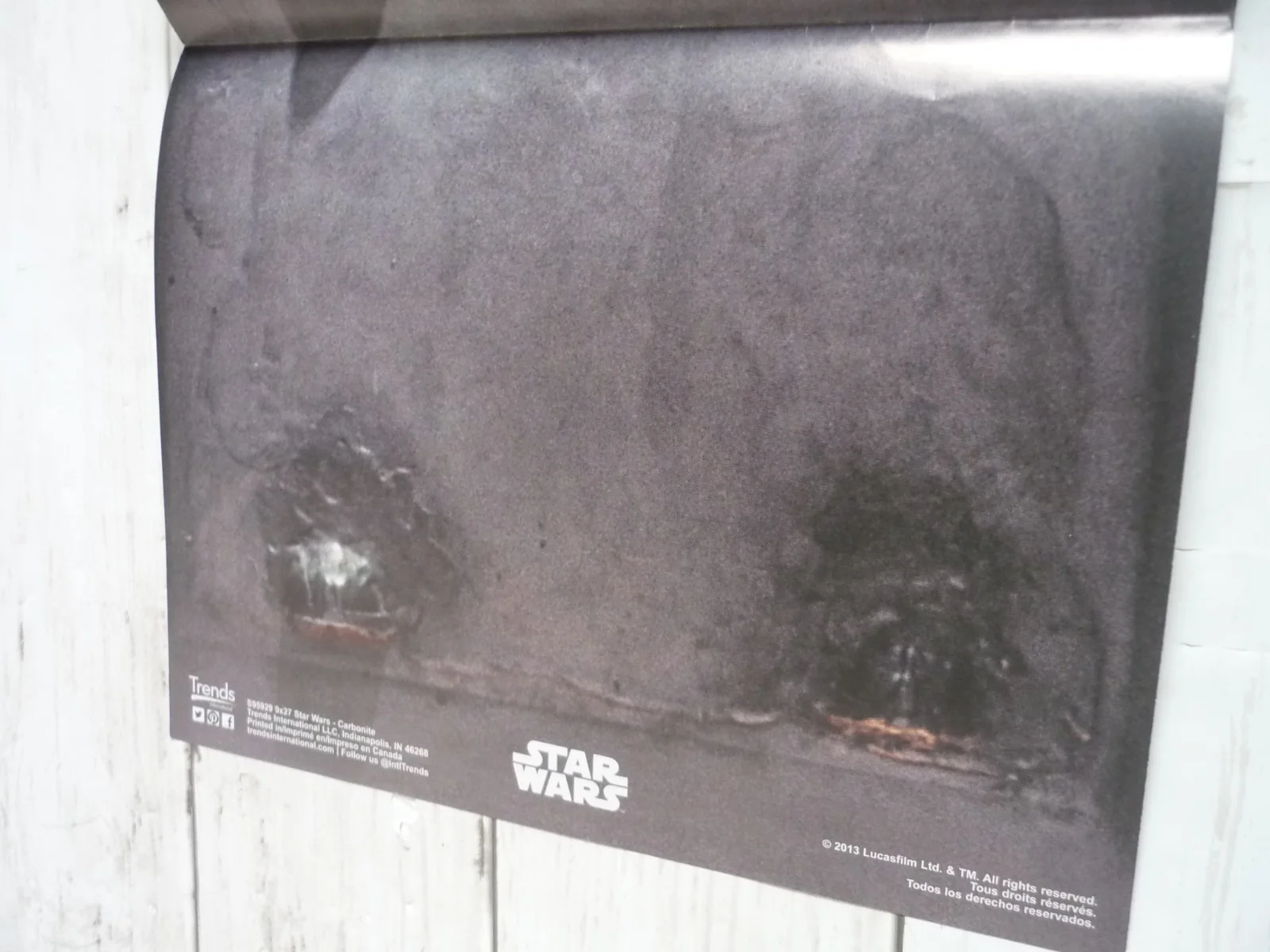 han solo in carbonite 27x9 inchs poster nerd block 2013 issue trends star wars, изображение 5