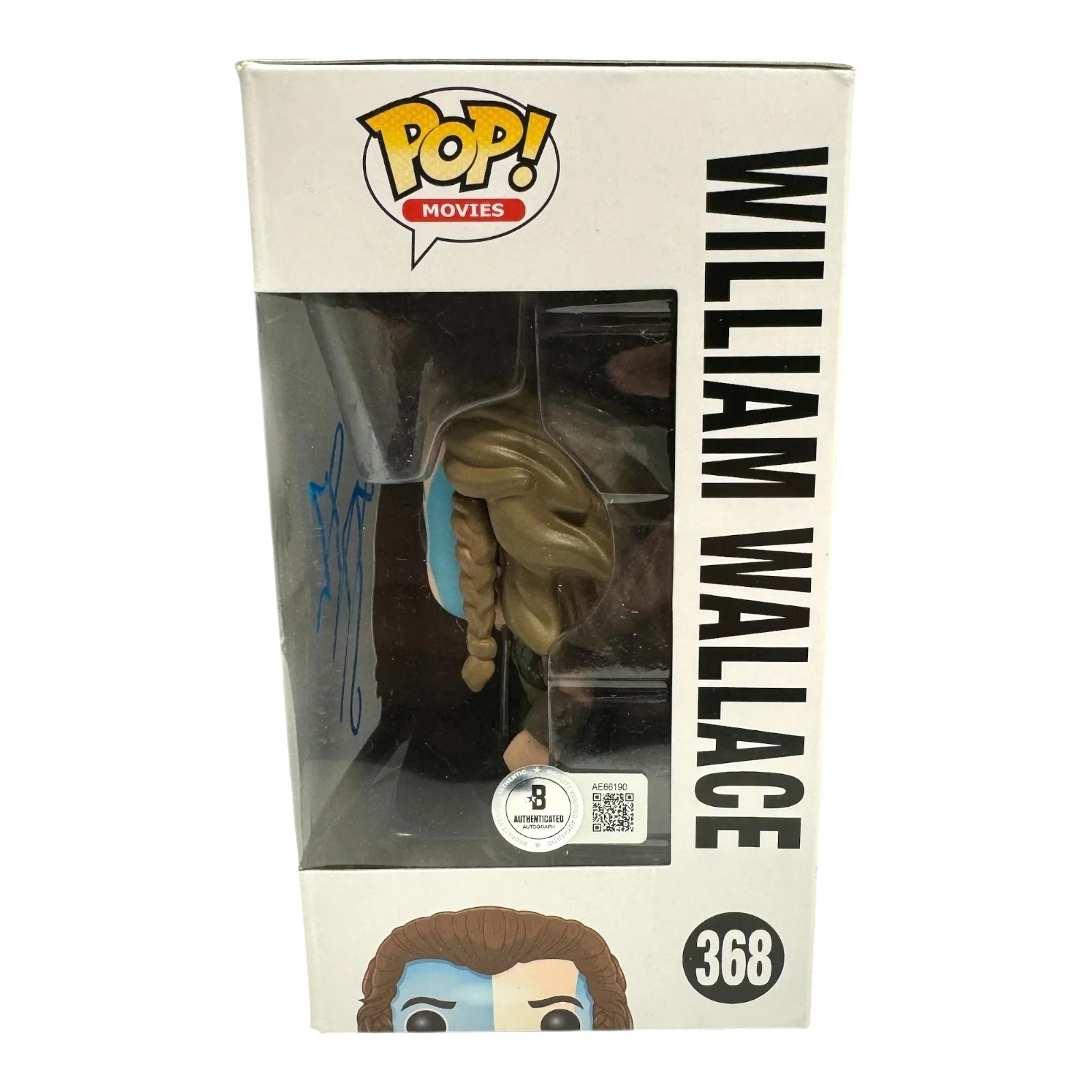 Mel Gibson — Mel Gibson Signed Autograph Braveheart Funko Pop 368 Beckett William Wallace, image 2