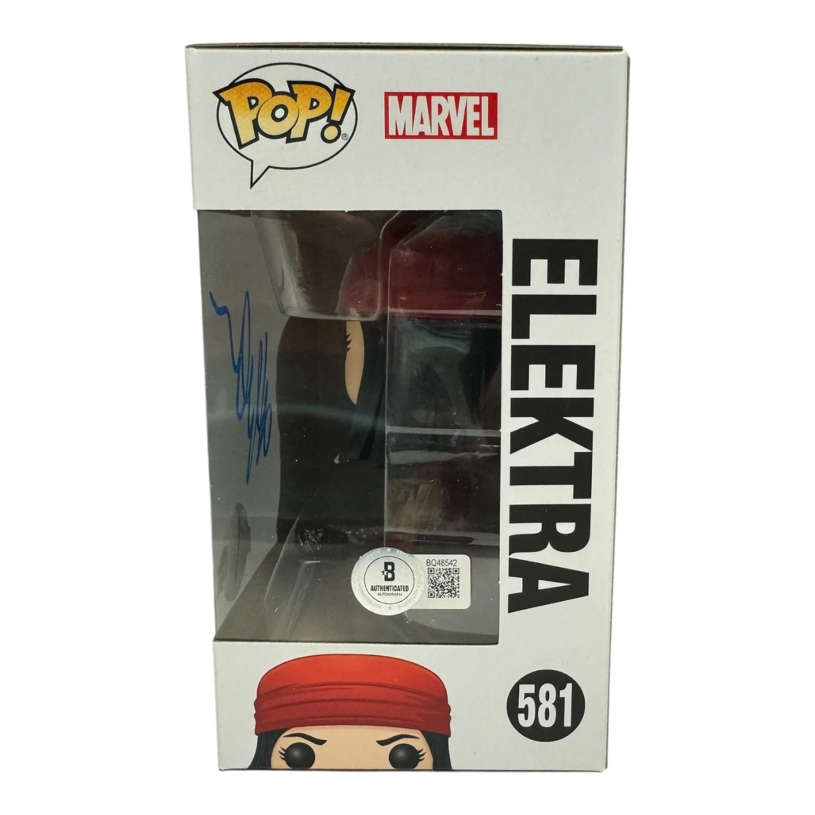 Jennifer Garner — Jennifer Garner Signed Autograph Elektra Funko Pop 581 Beckett BAS Marvel, image 2