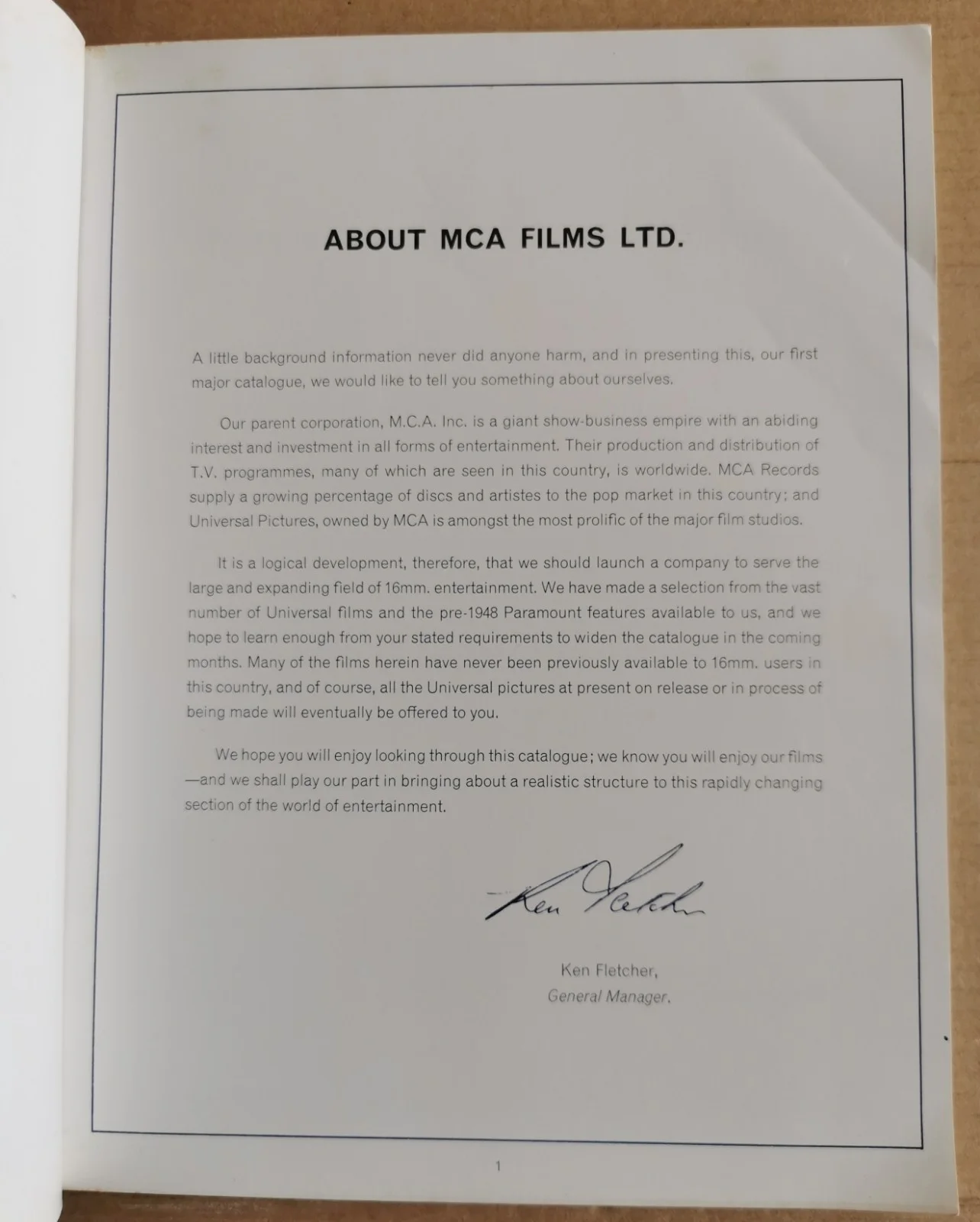 MCA Films 16mm Film Catalogue + Supplement 1969-70 (70+20 pgs) Great content VG+, изображение 2