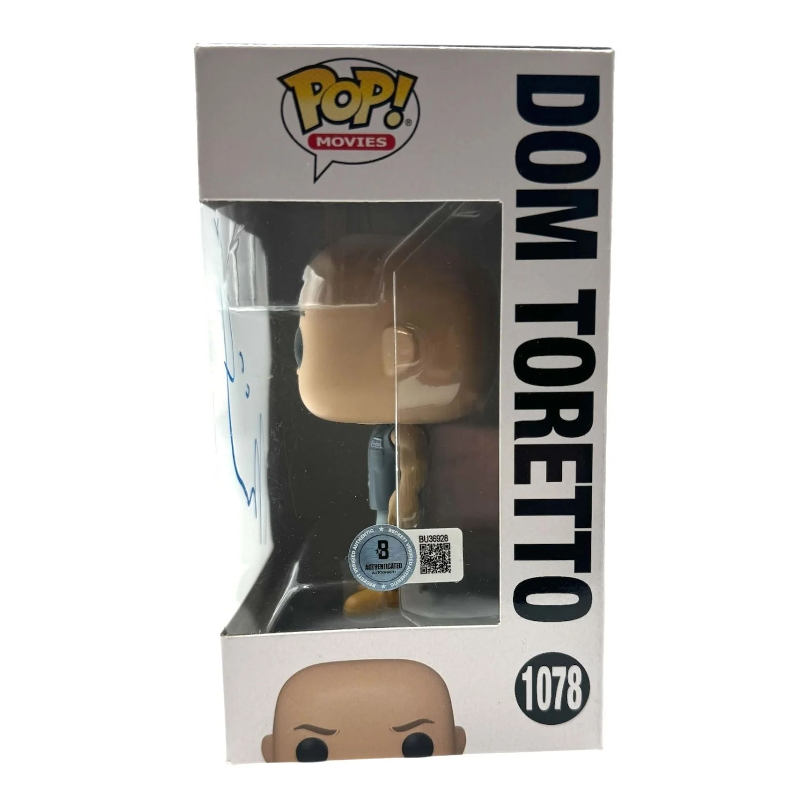 Vin Diesel — Vin Diesel Signed Autograph Fast & Furious Funko Pop 1078 BAS Beckett Dom, image 2