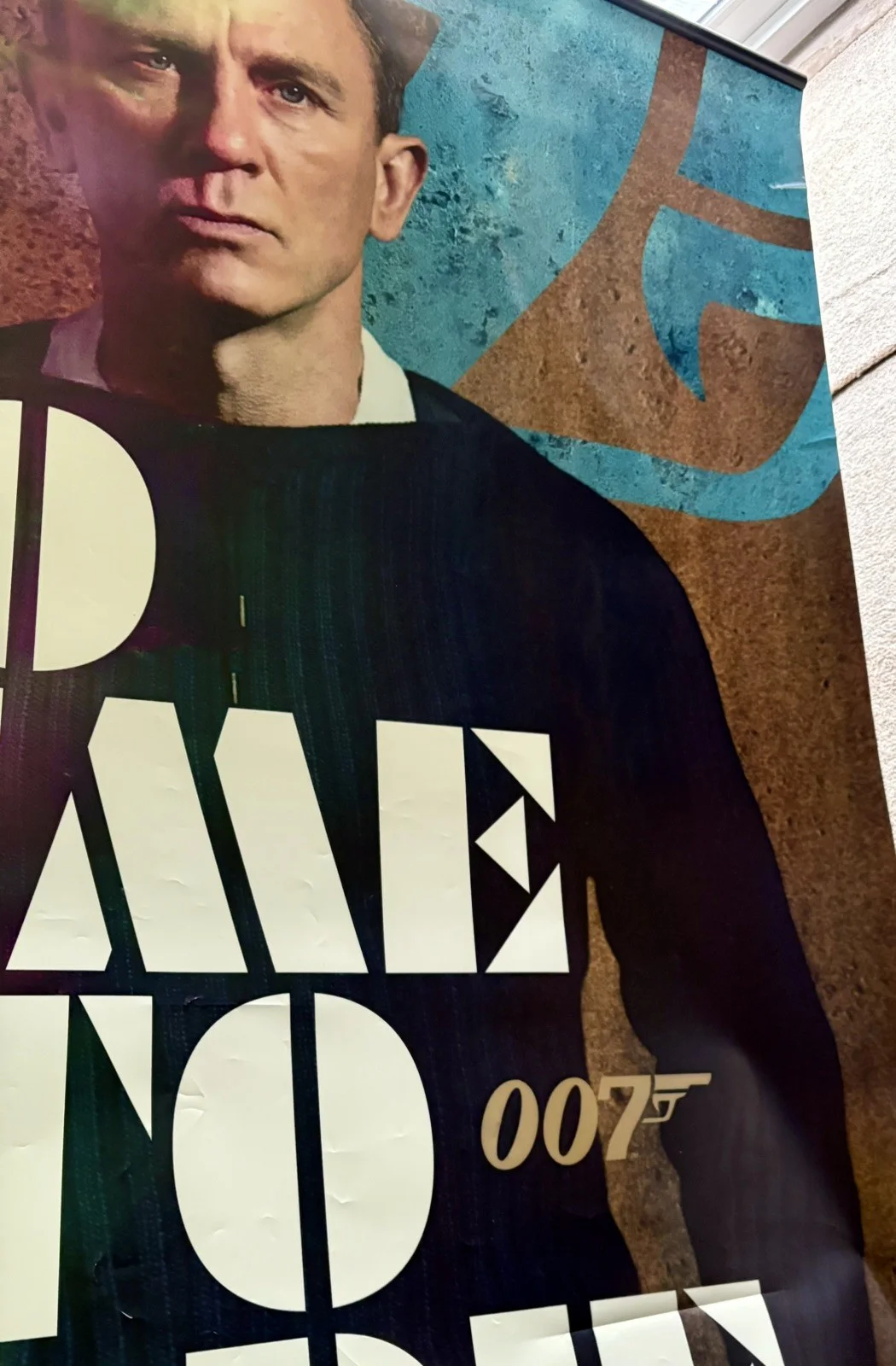 James Bond No Time To Die Original - UK Cinema Banner Poster 7ft tall x 5ft wide, изображение 2