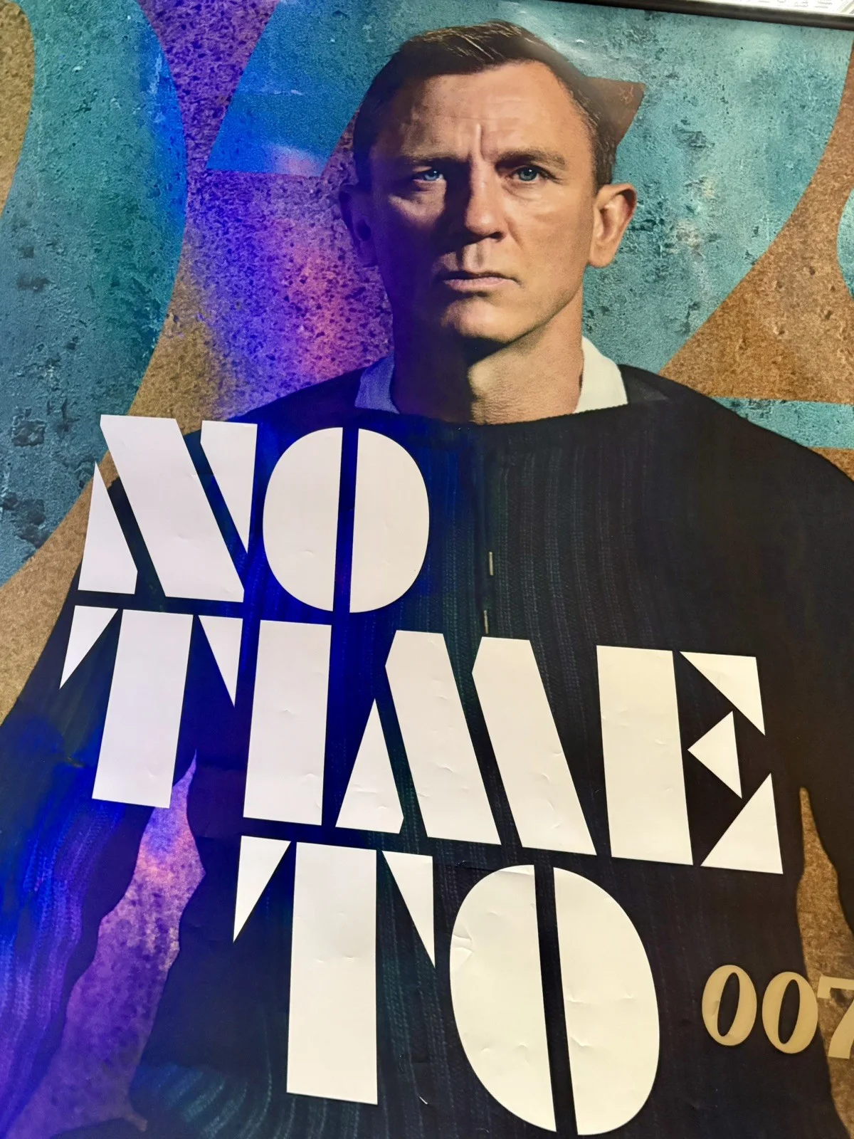 James Bond No Time To Die Original - UK Cinema Banner Poster 7ft tall x 5ft wide, изображение 3
